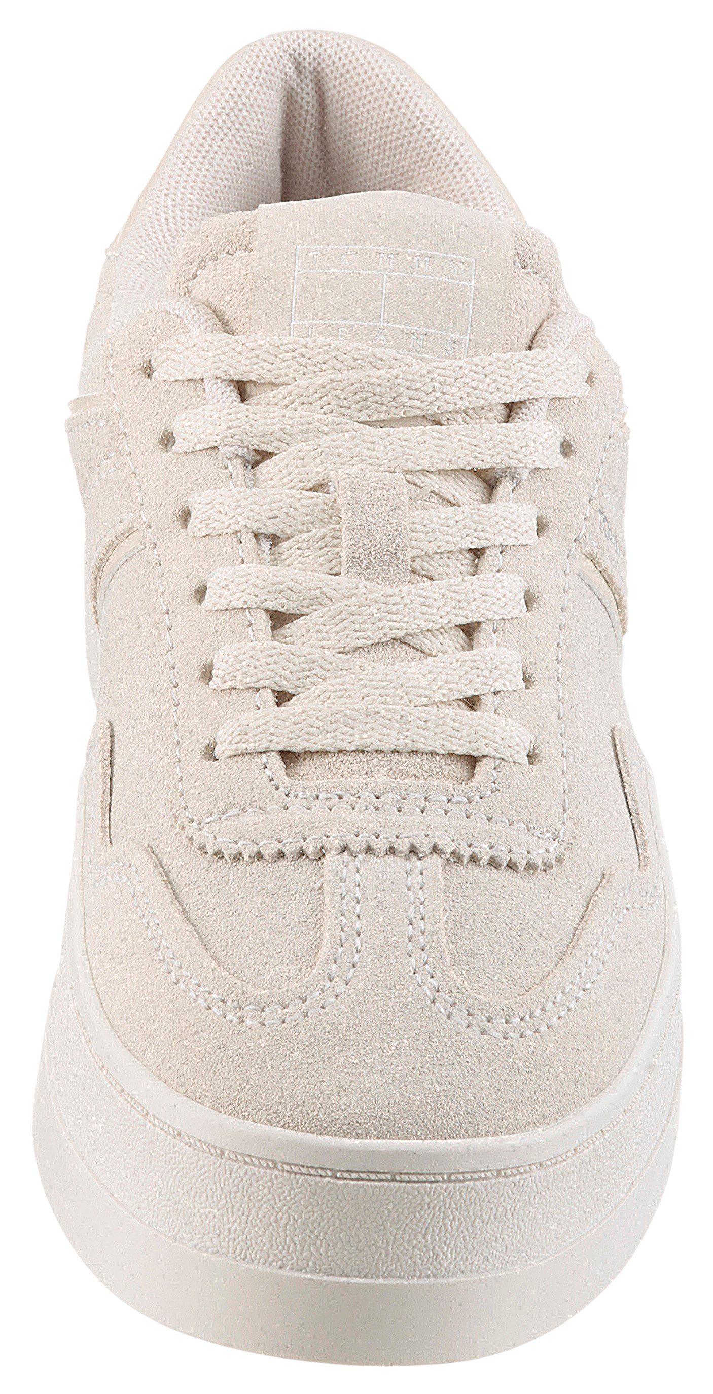 TOMMY JEANS Plateausneakers THE GREENWICH FLATFORM ELEVATED veterschoenen, vrijetijdsschoen, lage schoen met logo-applicatie