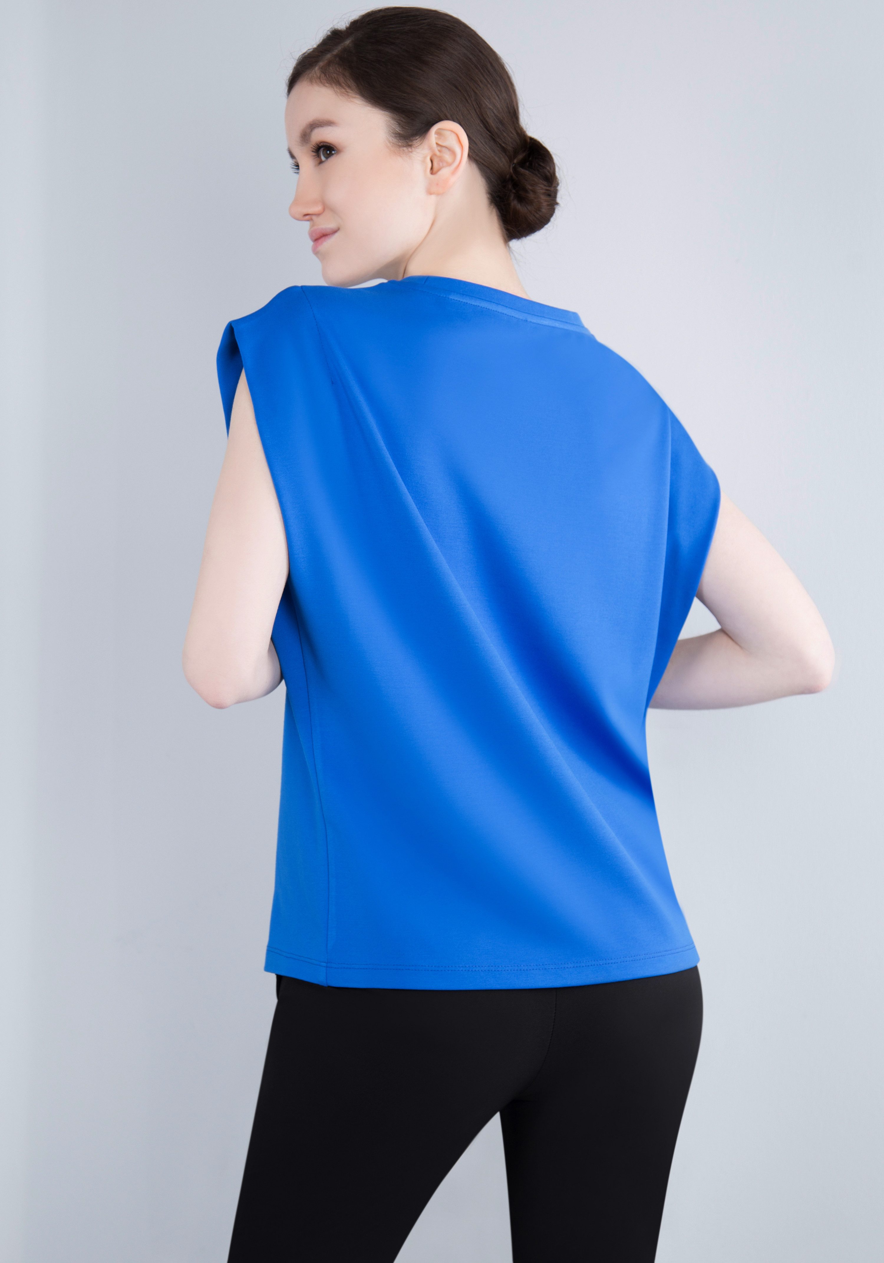 IMPERIAL T-shirt Mouwloos "Punto Milano" shirt met omgeslagen armsgaten