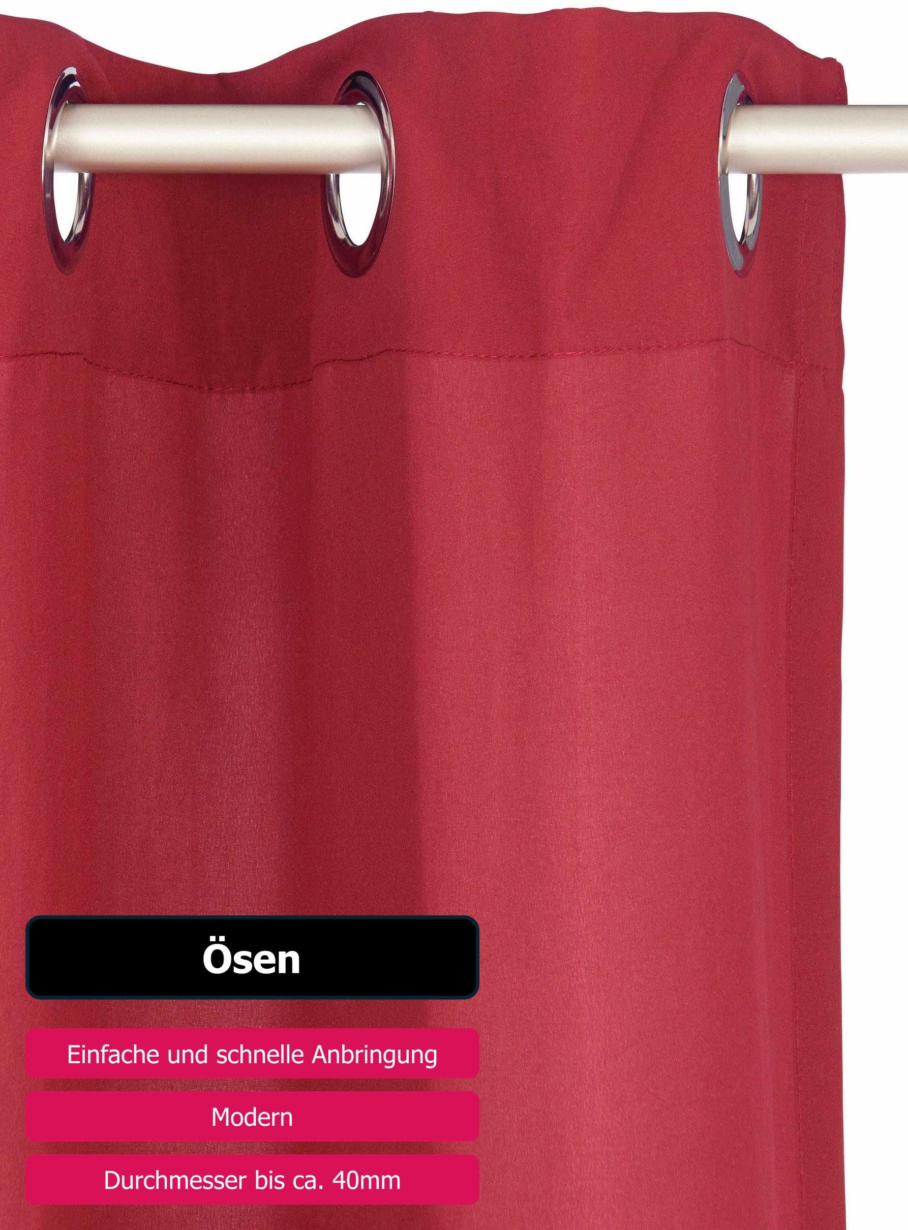 my home Gordijn Raja 2-pack, bestseller, effen, modern, onderhoudsvriendelijke microvezel (2 stuks)