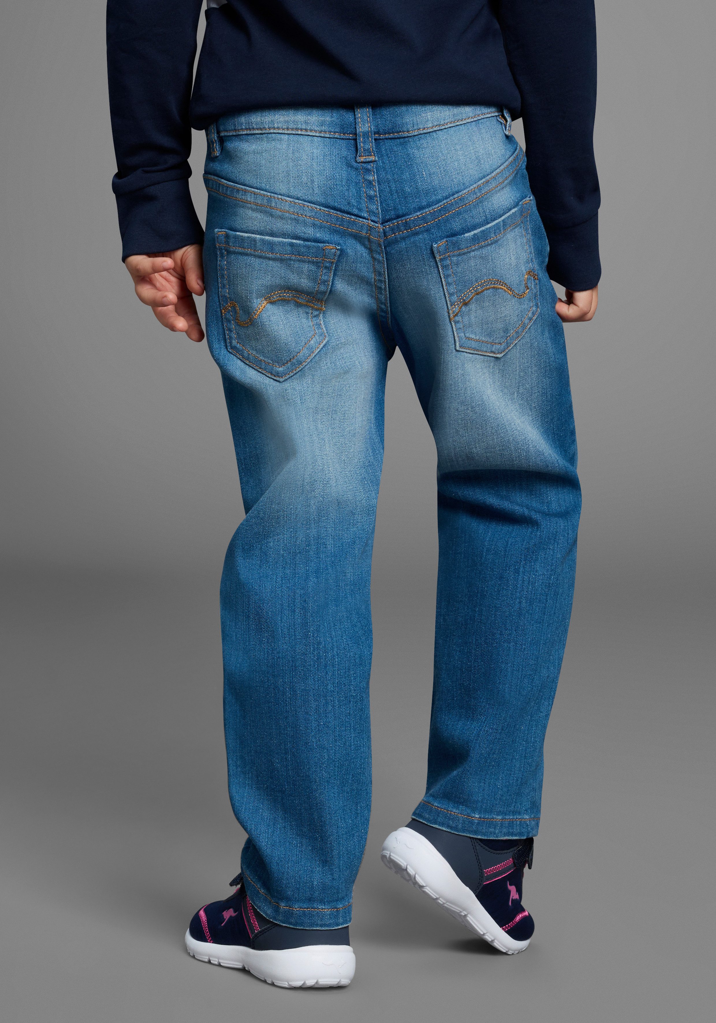 KangaROOS Stretch jeans Stretchjeans met applicatie