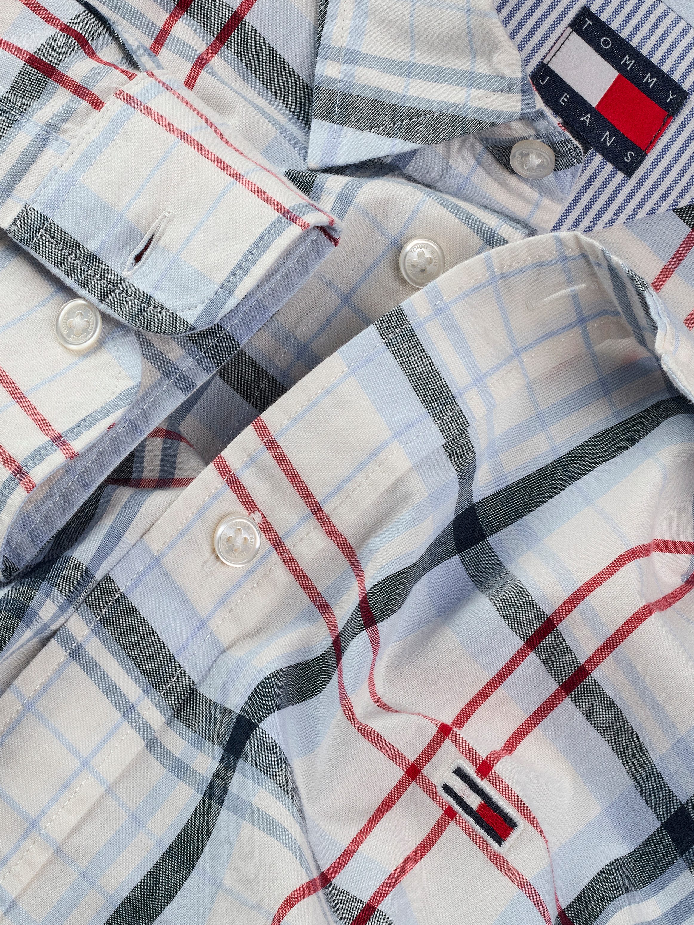 TOMMY JEANS Overhemd met lange mouwen TJM REG POPLIN CHECK LS SHIRT