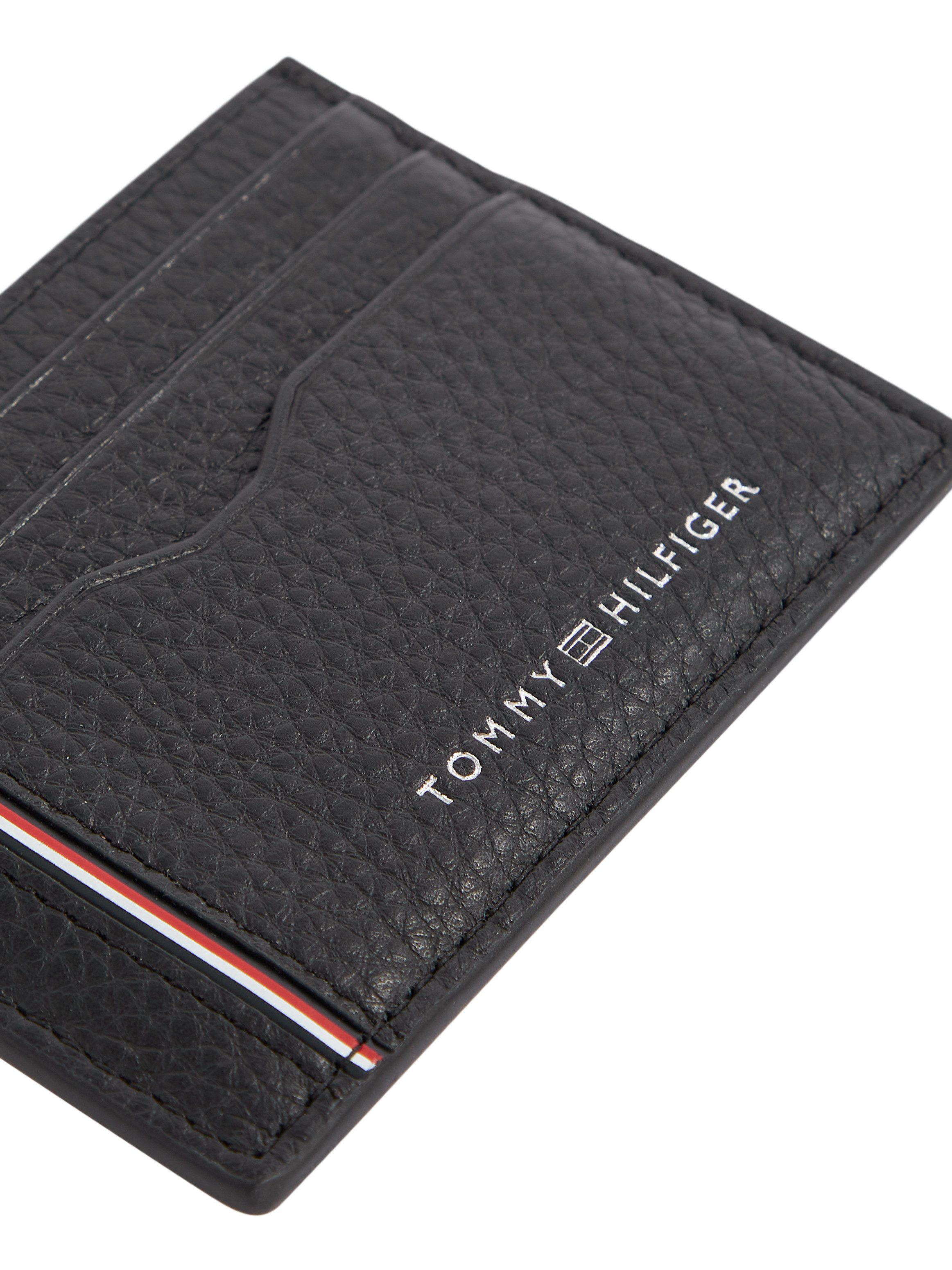 Tommy Hilfiger Pasjeshouder TH CORP CC HOLDER heren mini portemonnee mini portemonnee met logo-opdruk