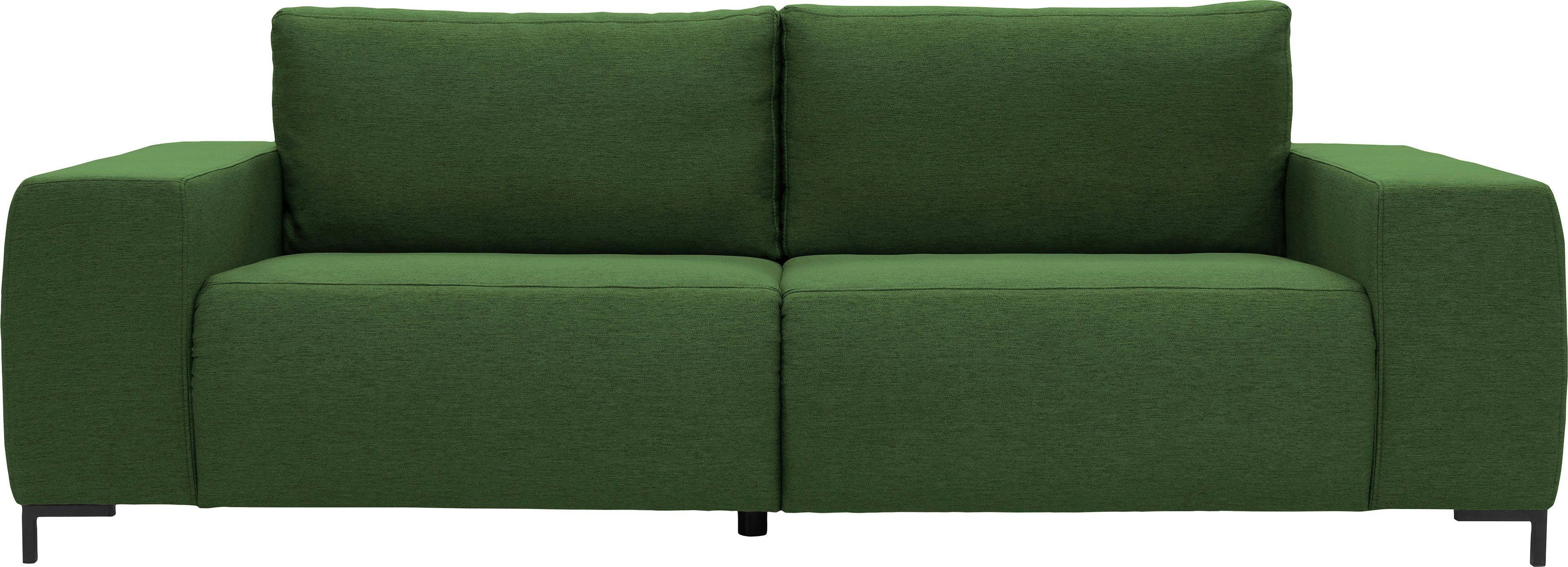 LOOKS BY WOLFGANG JOOP Megabank LOOKS VI rechte lijnen, in 2 stofkwaliteiten groen, xxl banken