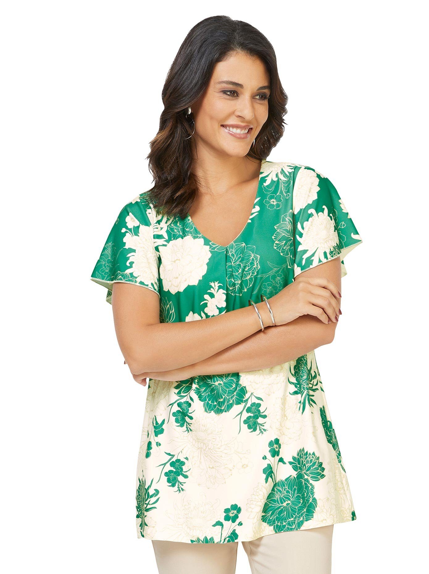 Creation L Shirt met print Lang shirt (1-delig)