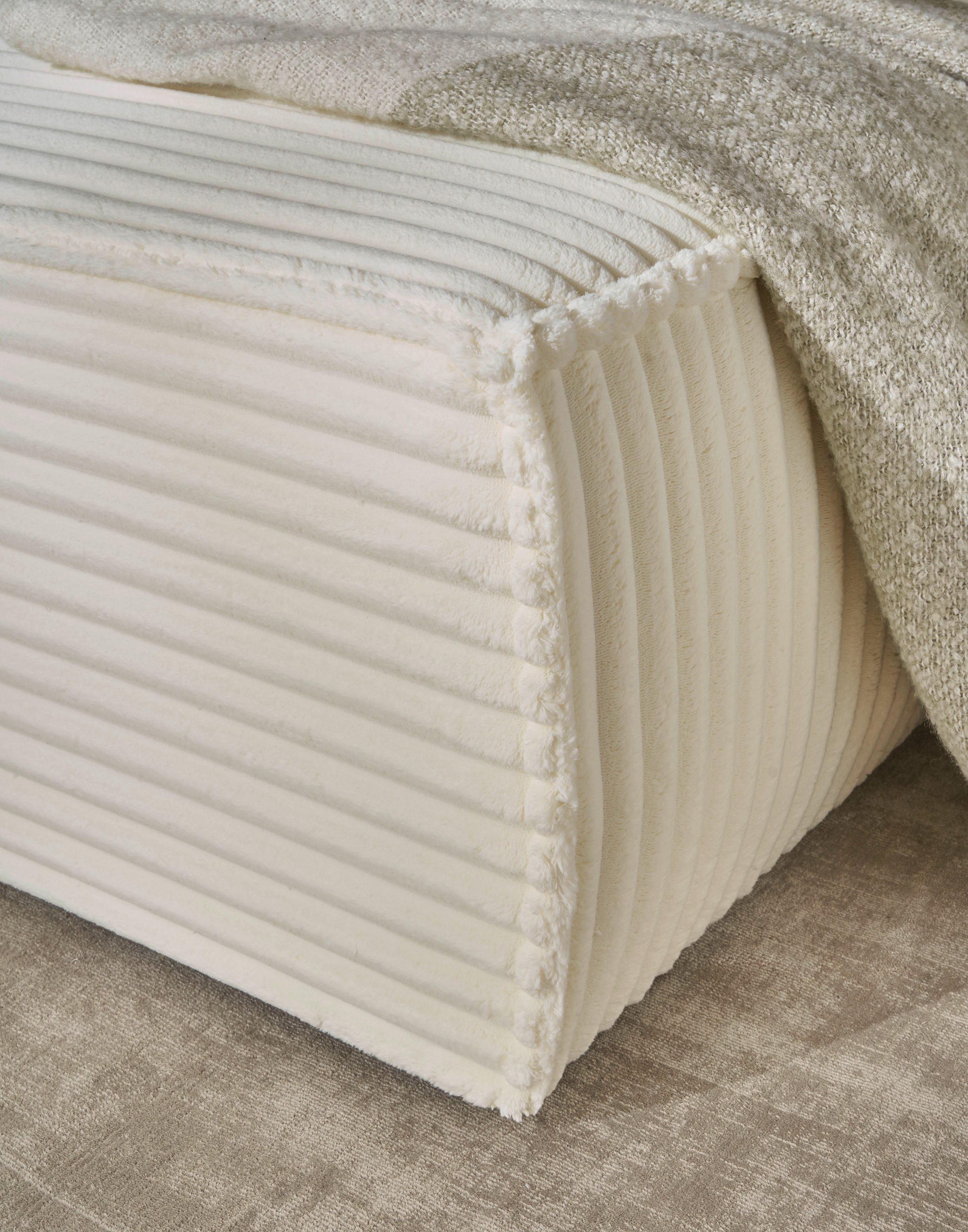 andas Hoekbank FINNLEY Slaapbank 267 cm, L-vorm met Slaapfunctie & Bedlade beschikbaar in de stofkwaliteiten bouclé, structuur fijn en mega cord