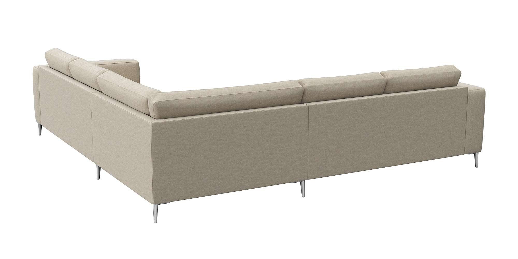 FLEXLUX Hoekbank Fiore, gelijkbenig, super zitcomfort door koudschuim in de zitting