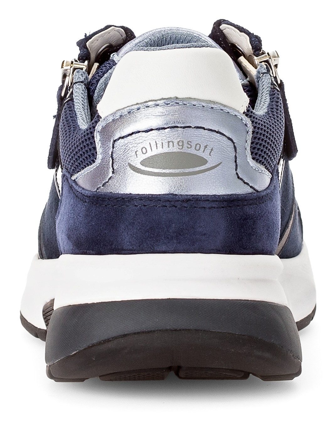 Gabor Rollingsoft Sneakers met sleehak , vrijetijdsschoen, lage schoen, veterschoen met gevoerde schacht