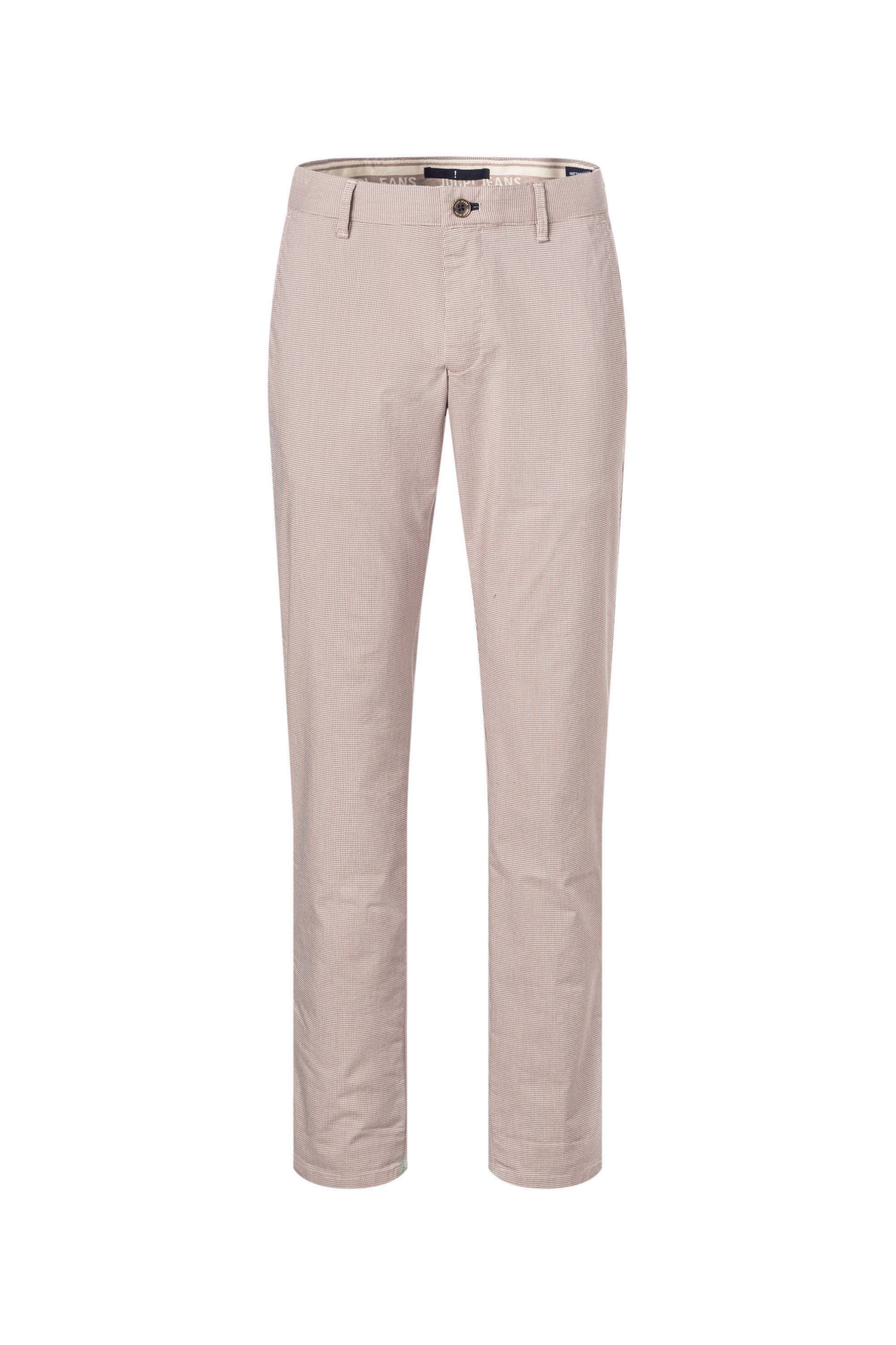 Joop Jeans Chino JJF-83Matthew2-W met klein ruitmotief heren chino's maat 40 bruin