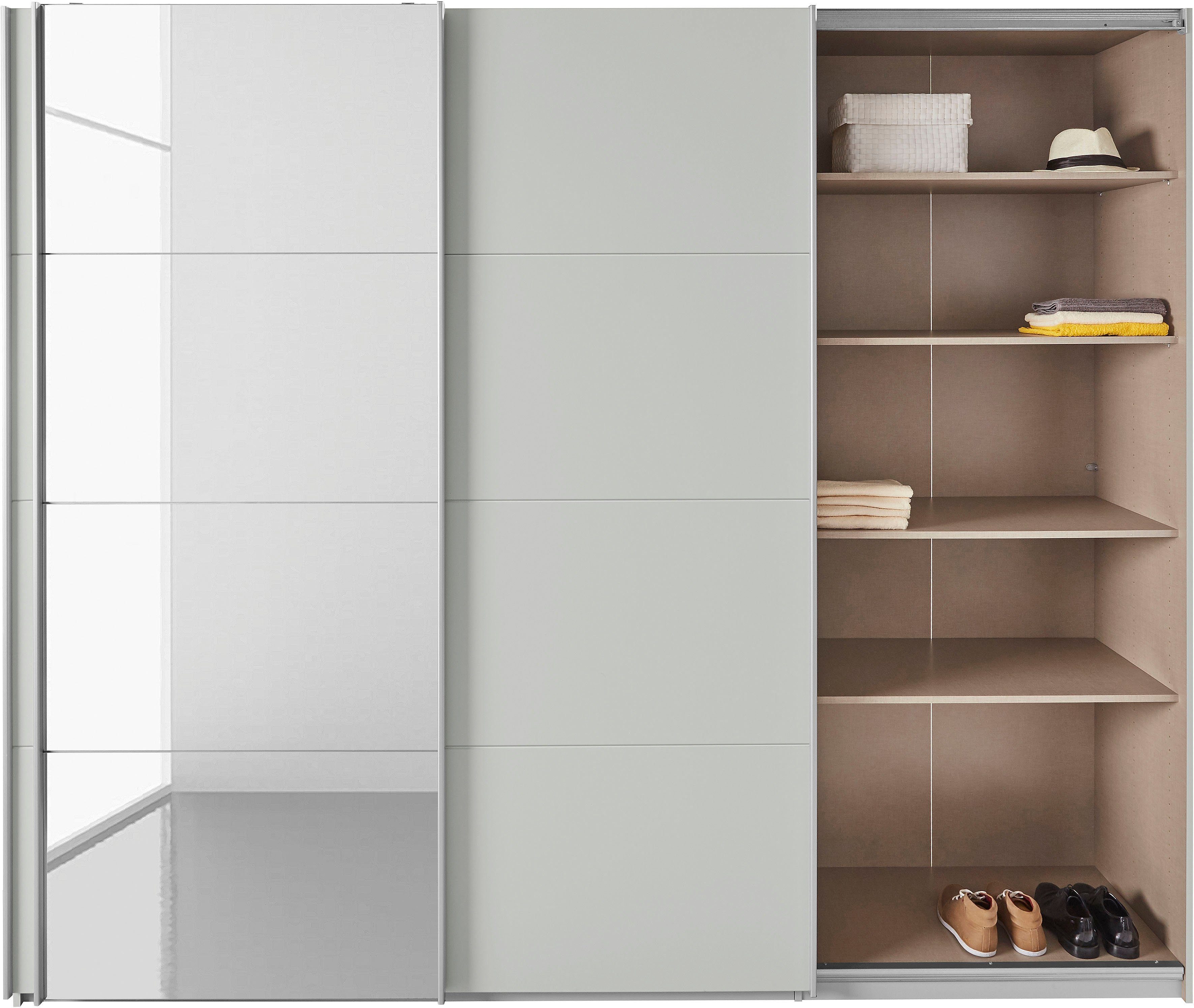 rauch Zweefdeurkast Kledingkast TOMA incl. rek inzet en extra legplanken made in germany