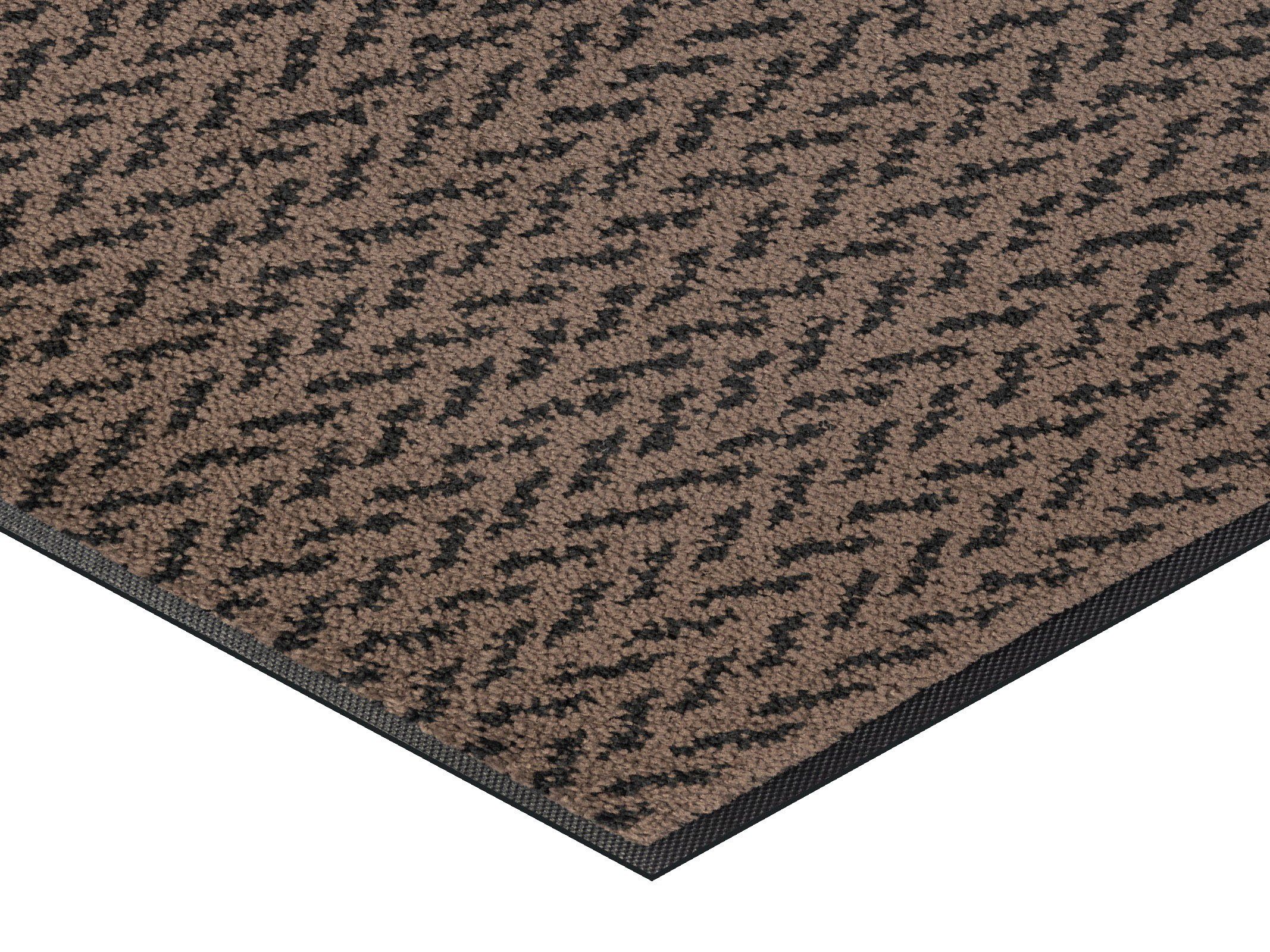 wash+dry by Kleen-Tex Loper Duo Mocha Inloopmatten, antislip, geschikt voor binnen en buiten, wasbaar