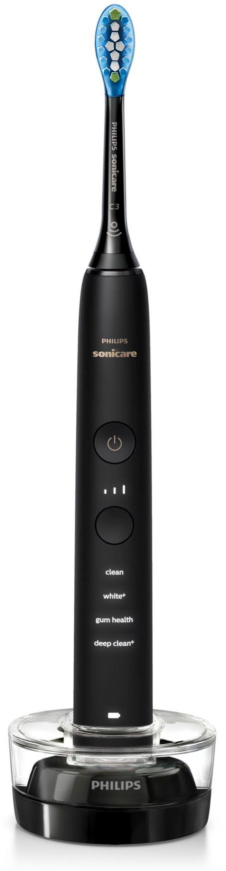 Philips Sonicare Elektrische tandenborstel HX9914 DiamondClean Premium ultrasone tandenborstel, set van 2 inclusief oplaadglas