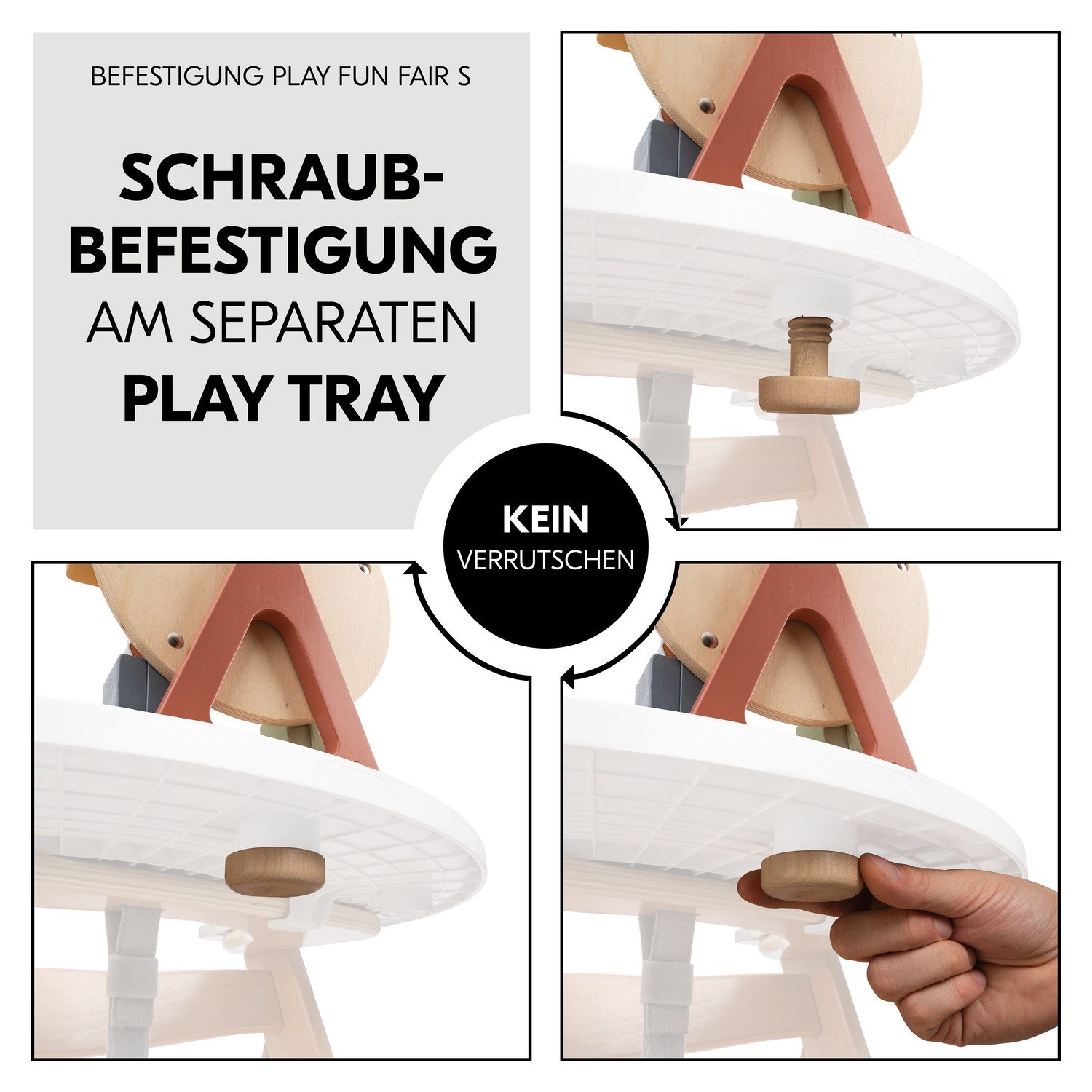 Hauck Grijpspeeltje Play Fun Fair S, hauck Animals voor hauck play tray, fsc® - beschermt bossen wereldwijd