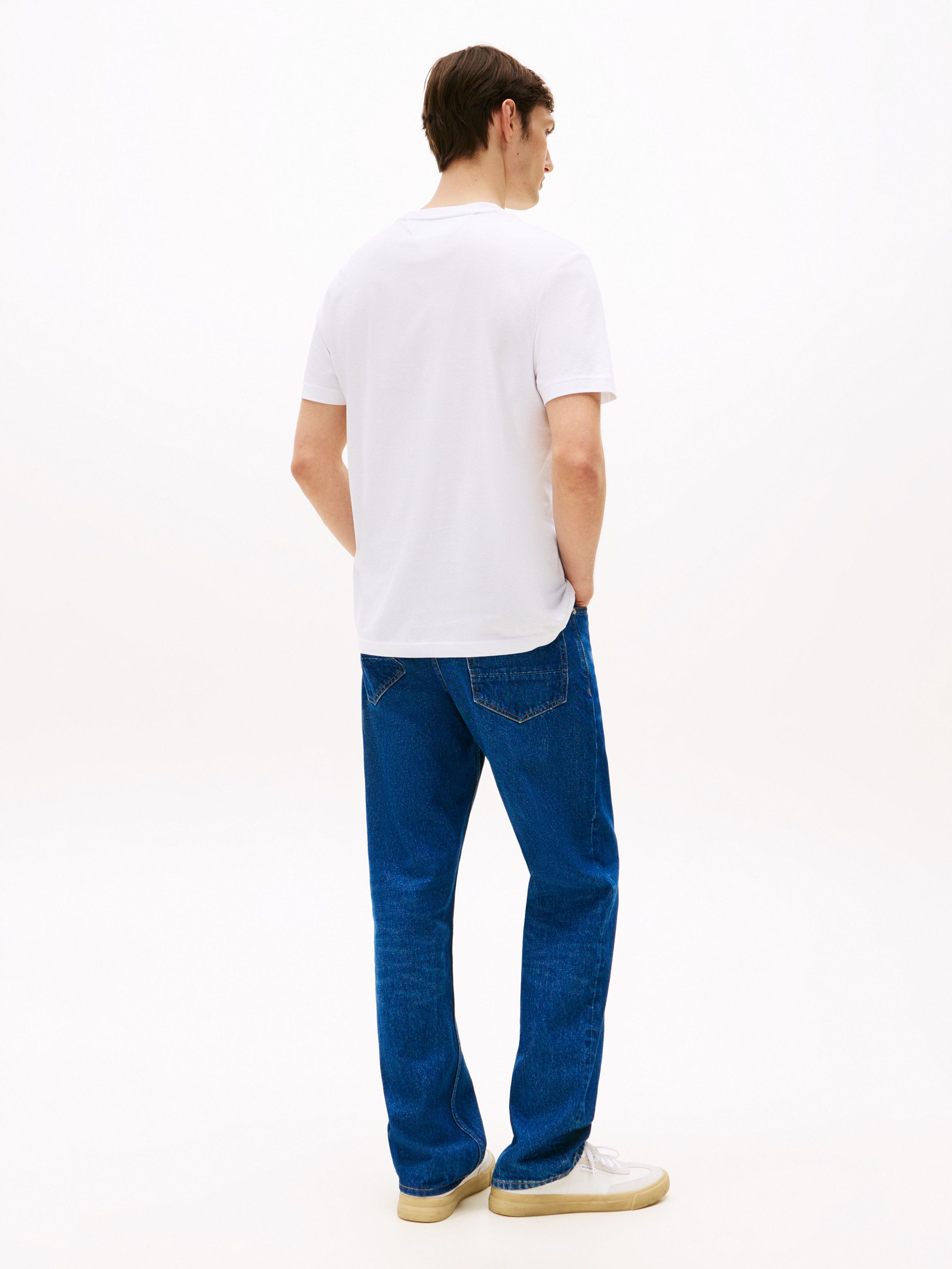 Tommy Hilfiger Shirt met korte mouwen FLAG BOX TEE Met een ronde hals