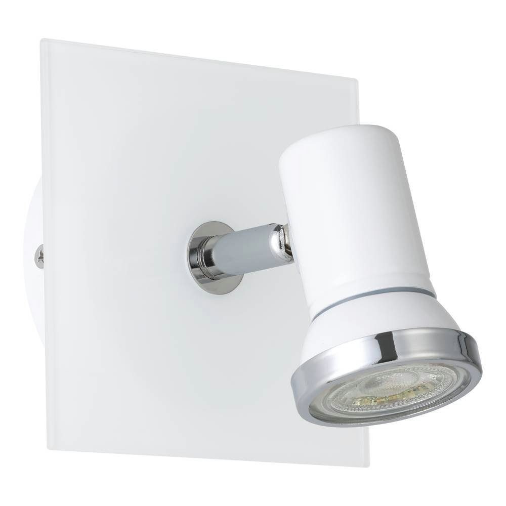 EGLO Wandlamp TAMARA wandlamp, badkamerlamp, spot, wit, chroom, GU10, IP44