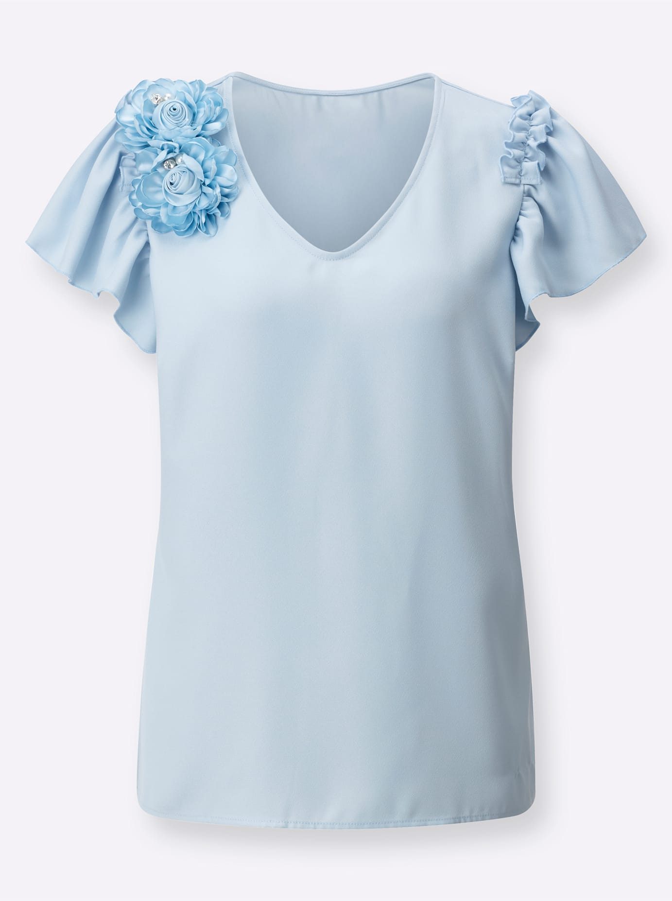 Lady Blouse met korte mouwen