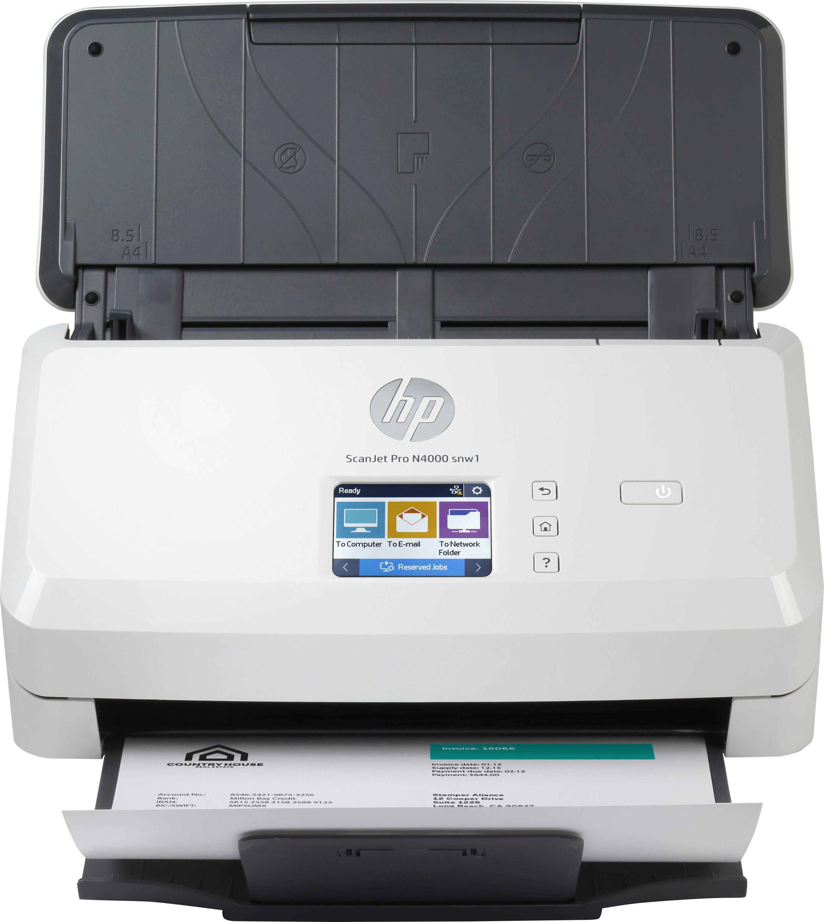 HP Scanner met documentinvoer ScanJet Pro N4000 snw1 HP+ Instant inc compatibel