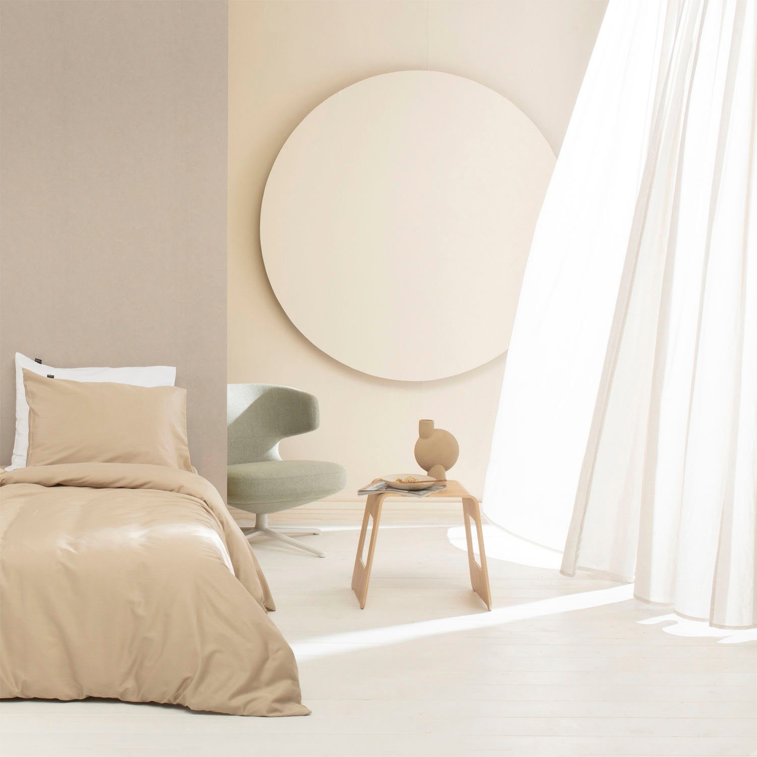 damai Overtrekset Bio Satin in elegante kleuren