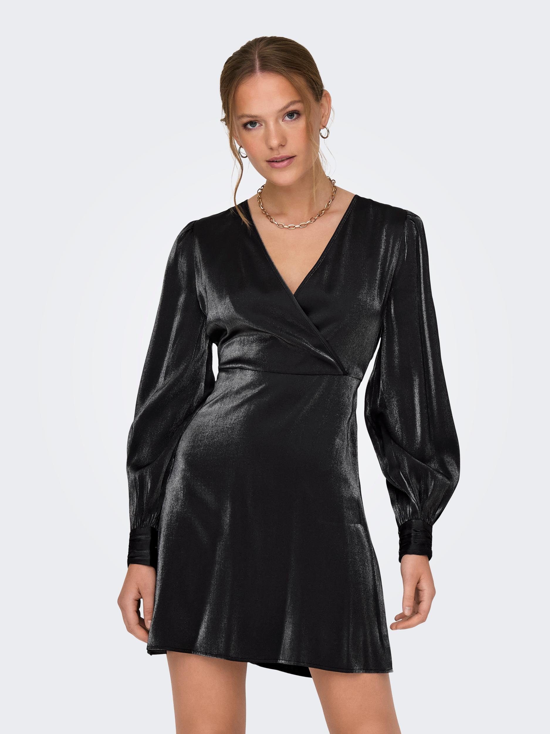 Only Party-jurk ONLERICA L/S WRAP DRESS PTM nu online bestellen | OTTO
