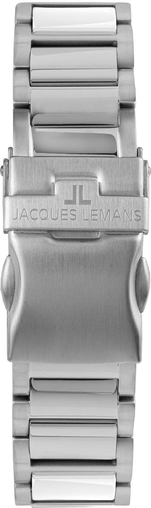 Jacques Lemans Keramisch horloge Liverpool, 42-12J Quartz horloge, armbandhorloge, dameshorloge, datum, roestvrijstalen band, keramiek