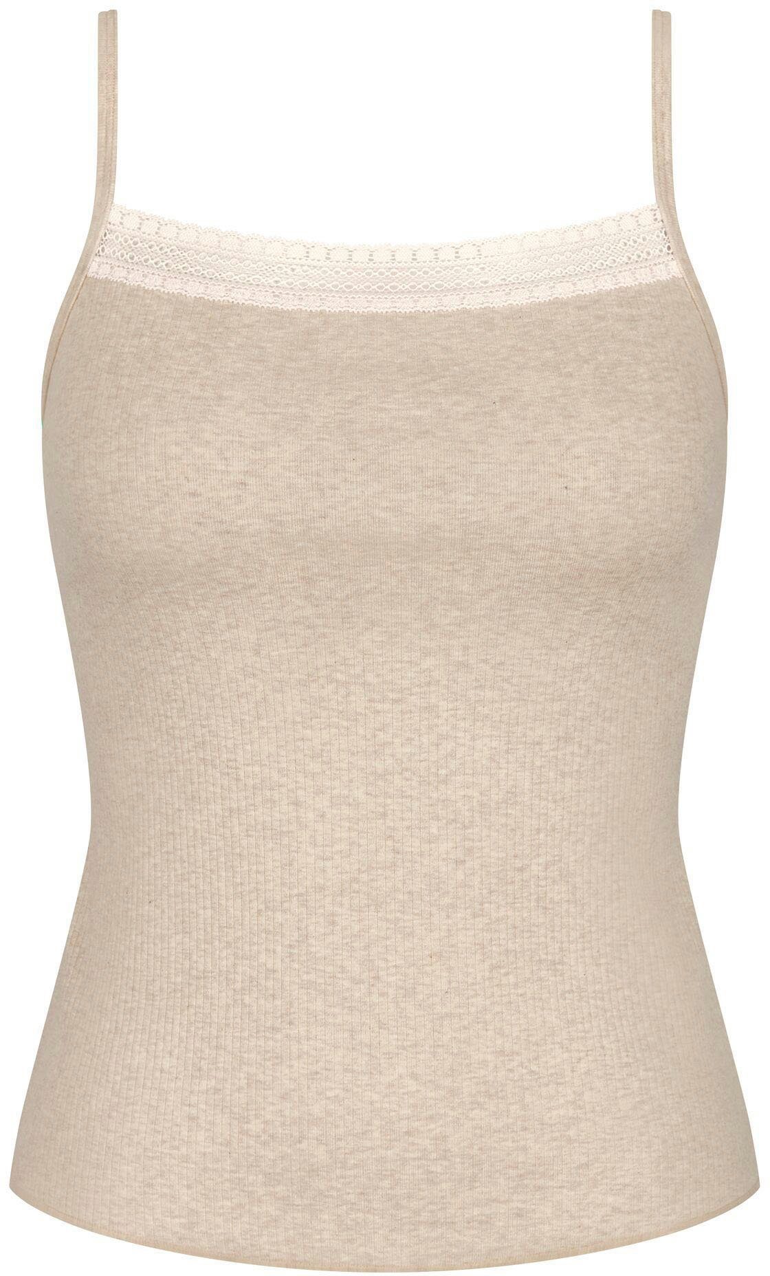 Sloggi Top met spaghettibandjes GO Ribbed Spaghetti Top met fijne tonale strepen