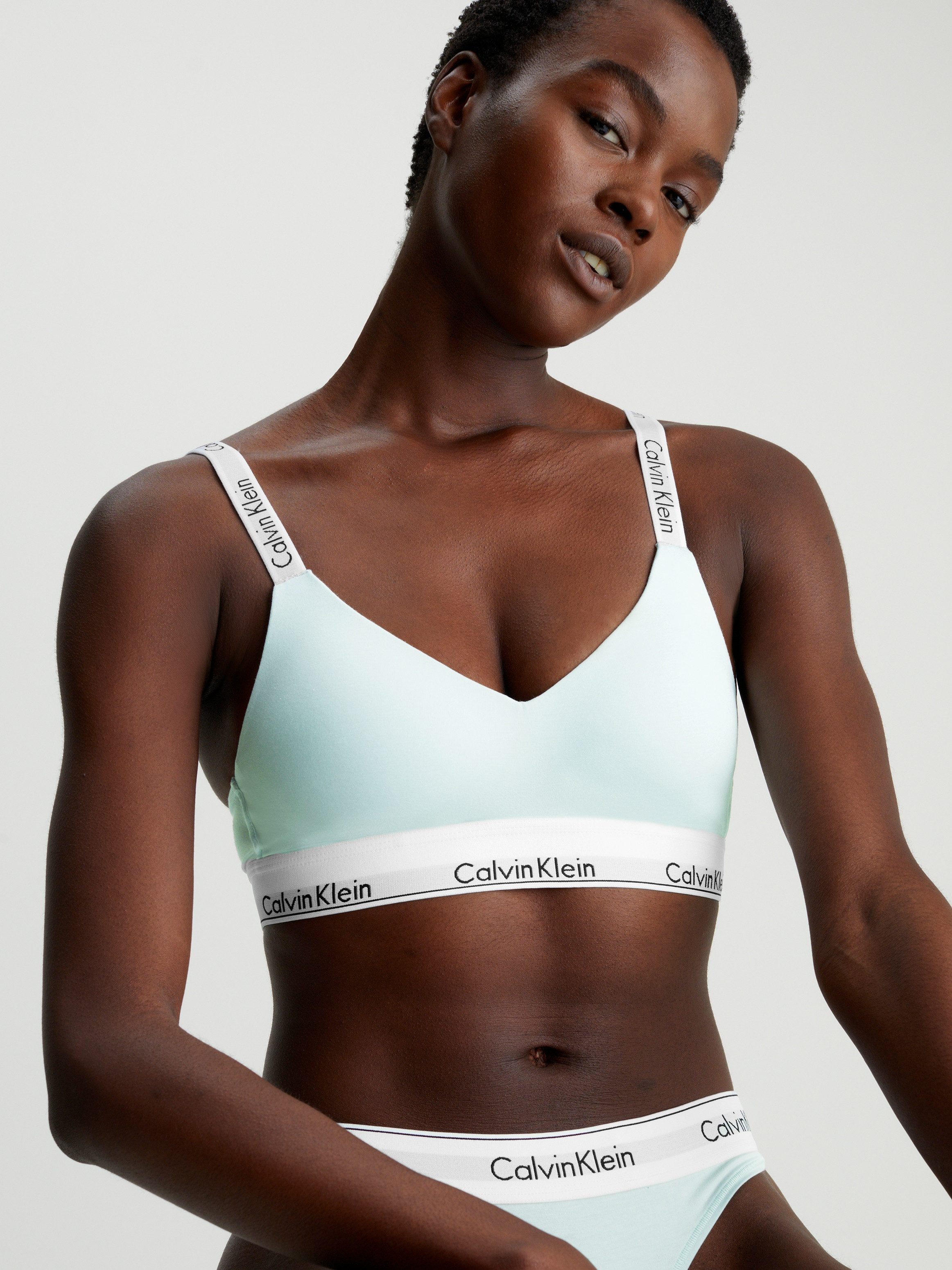 Calvin Klein Bralette met een logo-opschrift