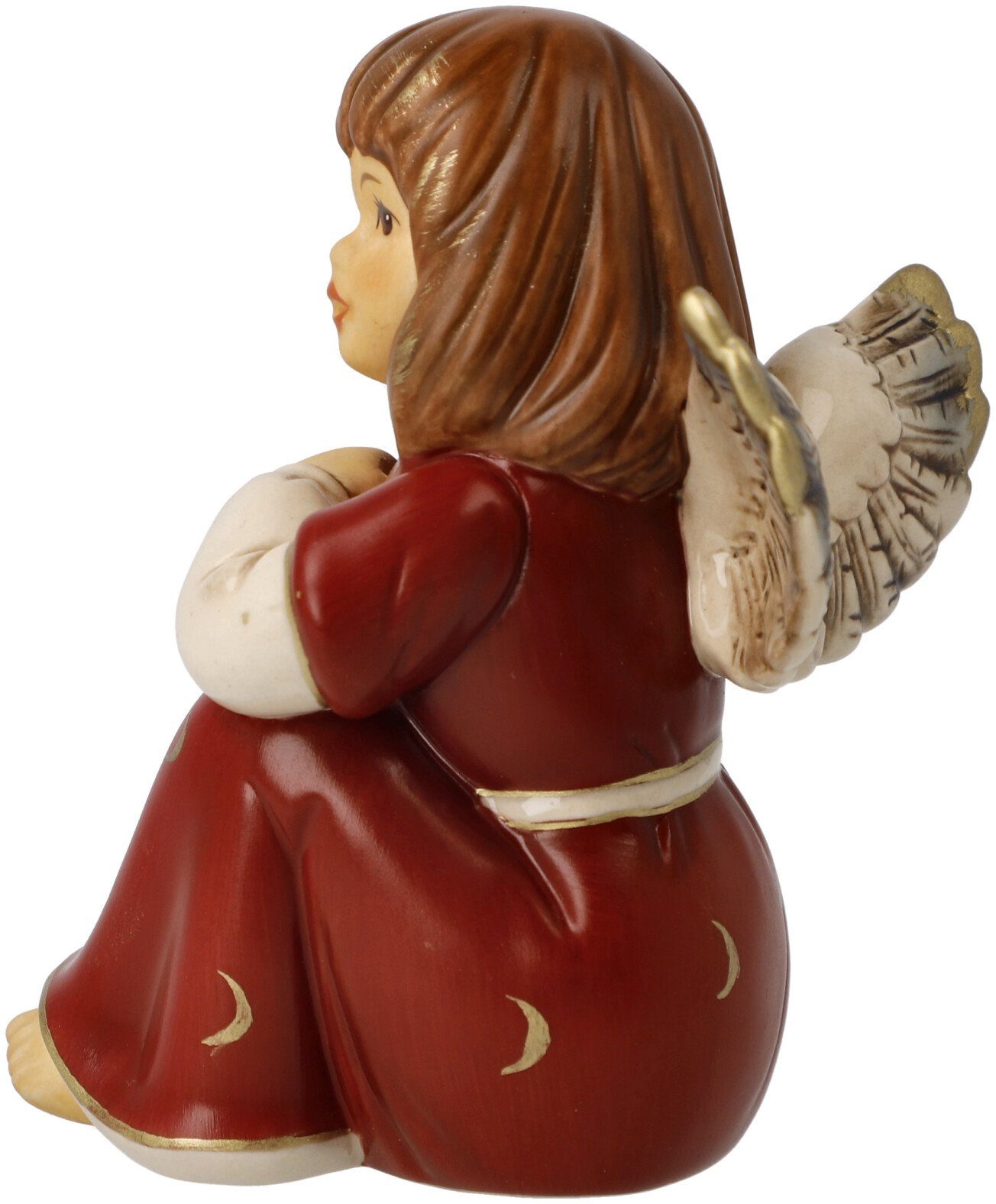 Goebel Engelfiguur Hemelboodschappers, kerstversiering rood