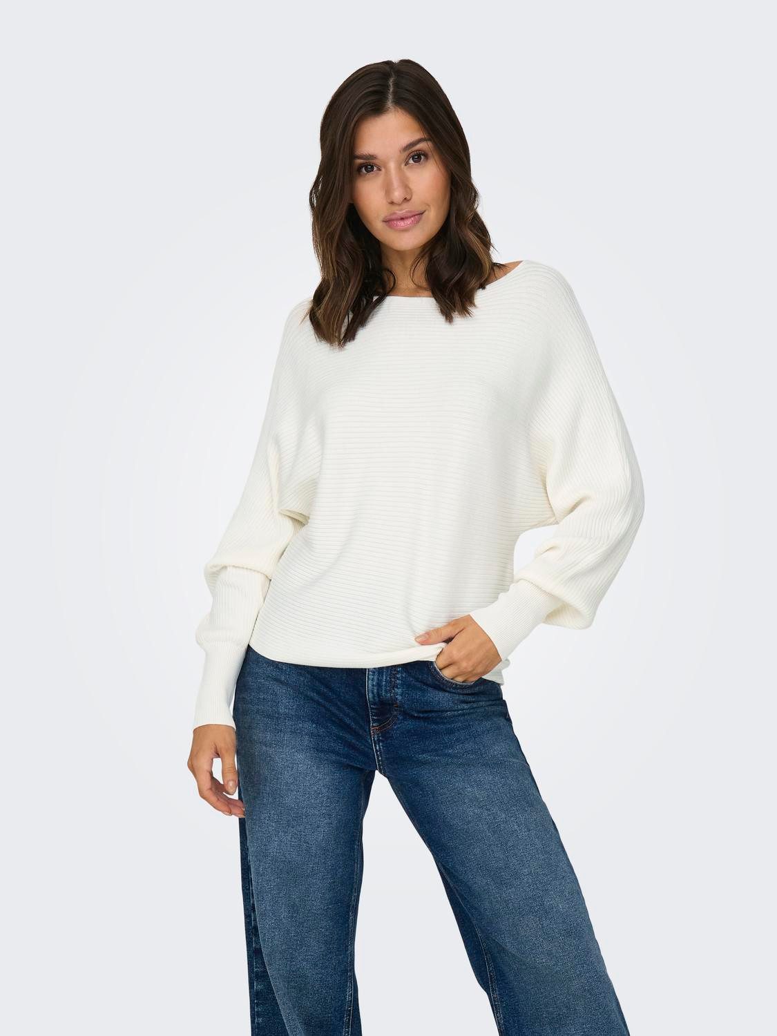 Only Gebreide trui ONLADALINE L/S SHORT PULLO KNT NOOS