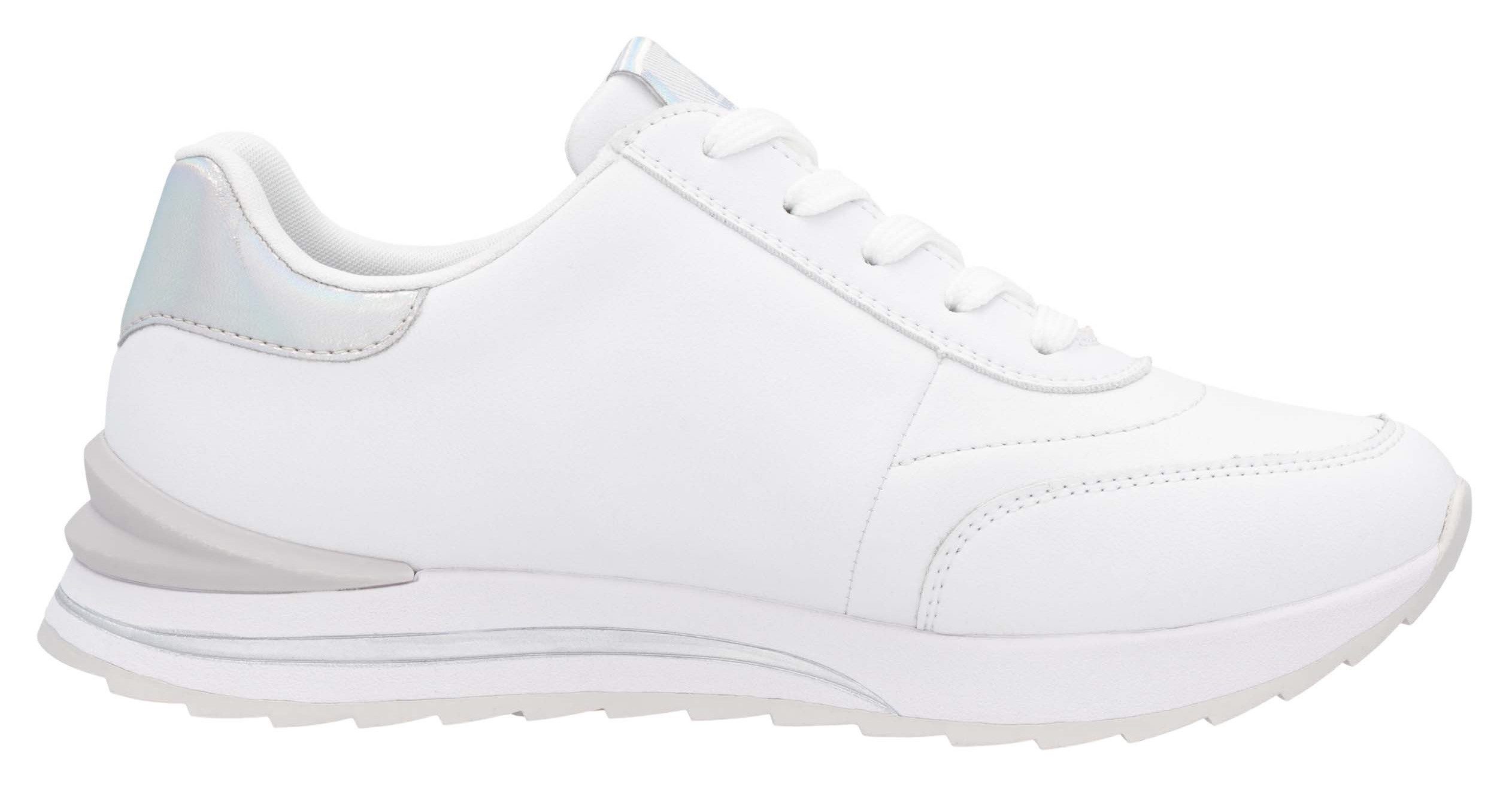 RIEKER Sport Plateausneakers , vrijetijdsschoen, lage schoen, veterschoen in smalle vorm