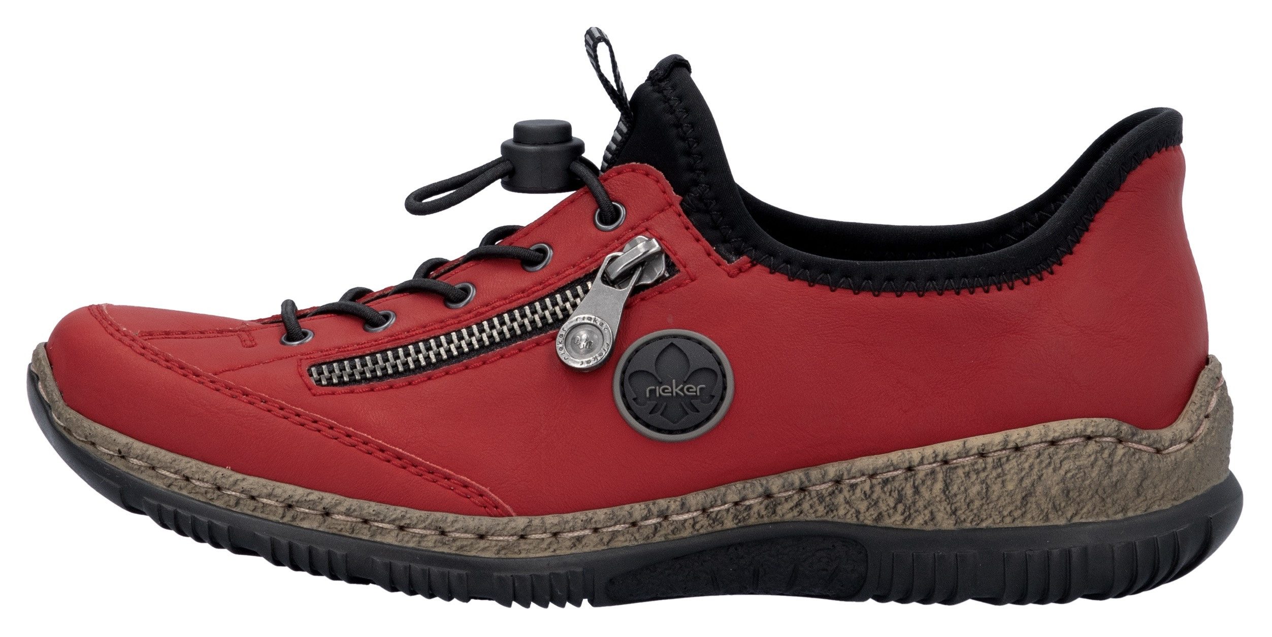 Rieker Slip-on sneakers Ready2GO , instapschoen, vrijetijdsschoen, lage schoen met memosoft-uitrusting