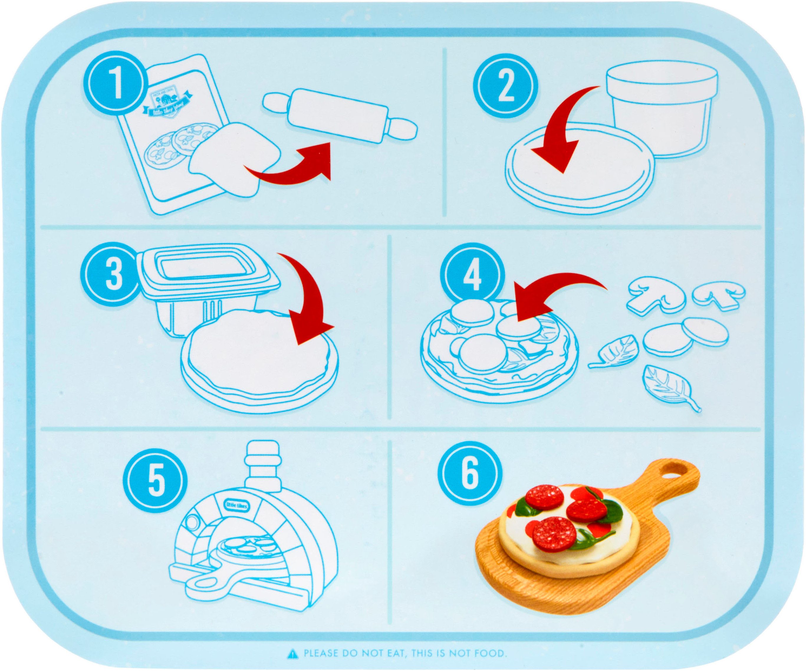 Little Tikes® Speelgoed-levensmiddelen Creative Chefs Pizza Kit (18-delig)