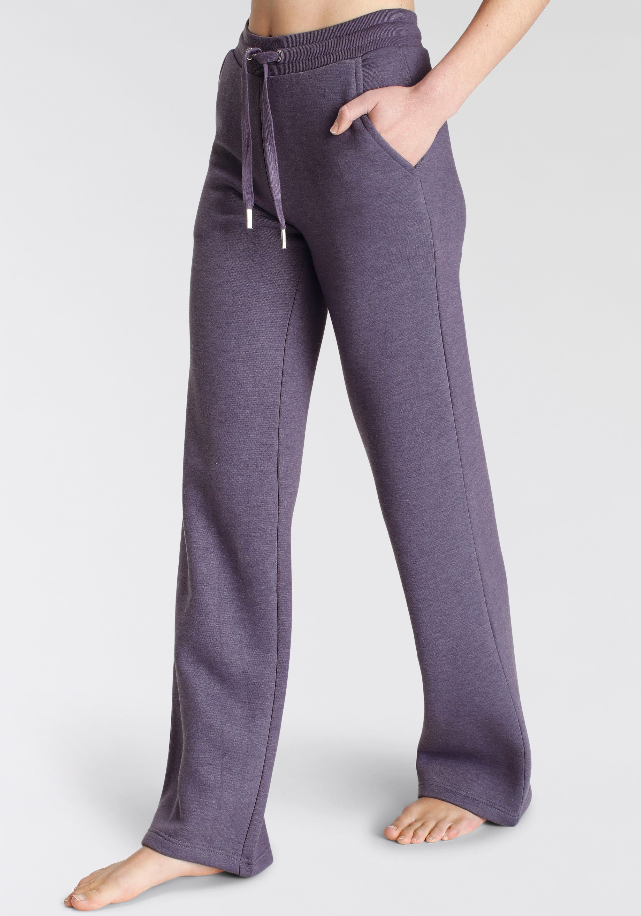 Vivance Relaxbroek -Loungebroek met brede pijpen en van ultra-zachte sweatkwaliteit, loungewear