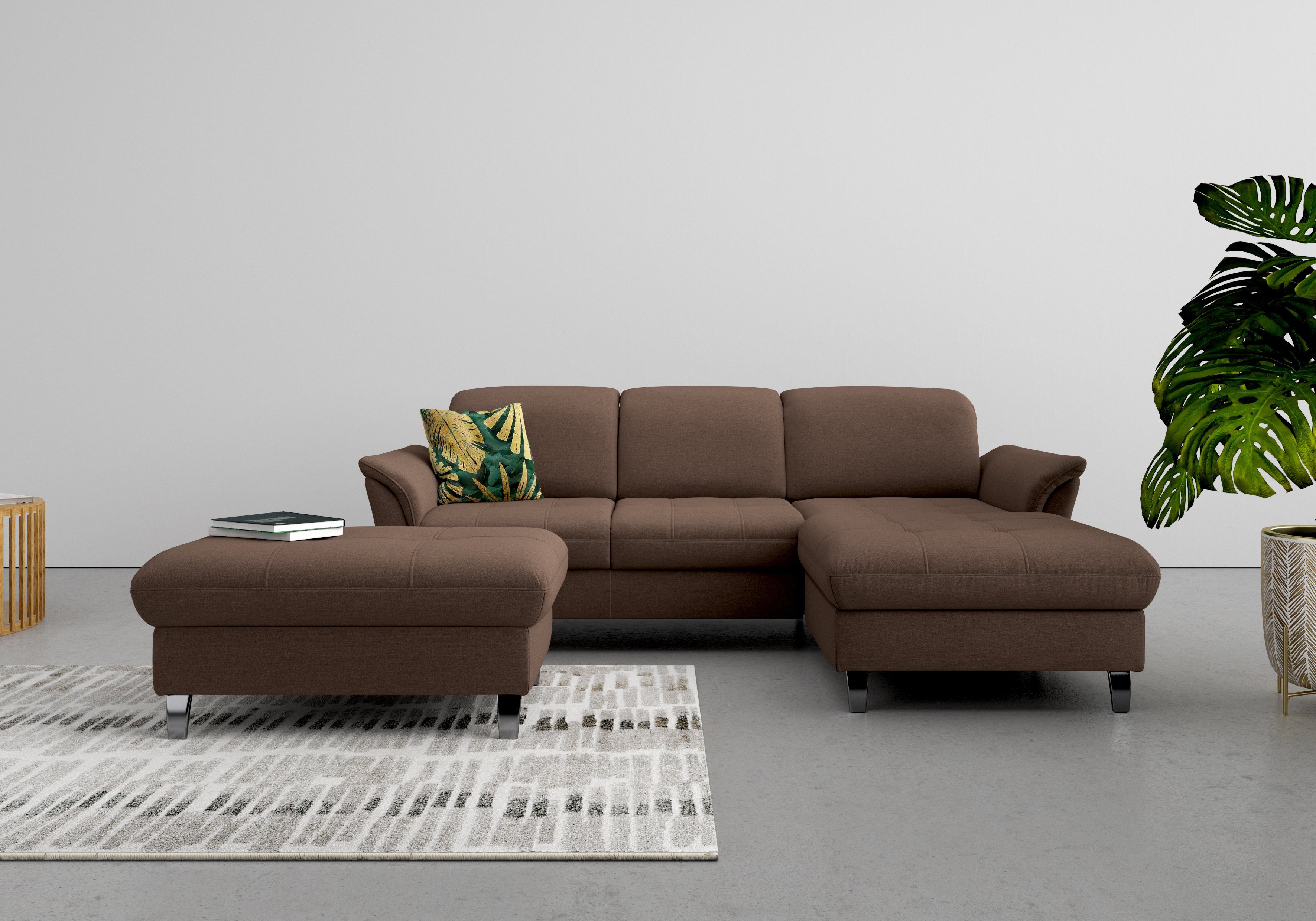 sit&more Hocker met bergruimte Maggiore met bergruimte en moderne metalen poten