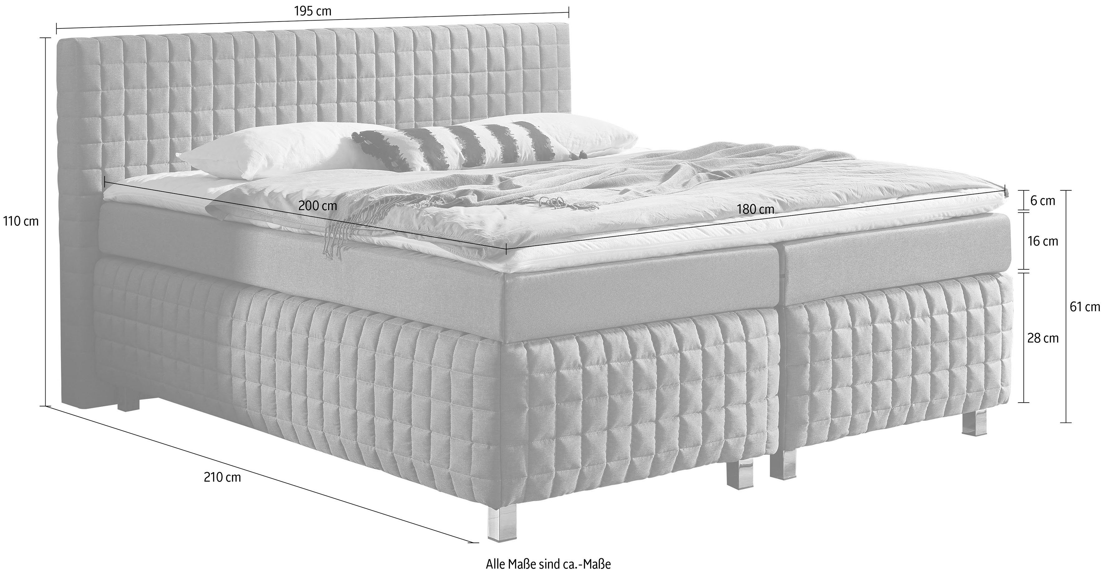 Westfalia Polsterbetten Boxspring met topmatras