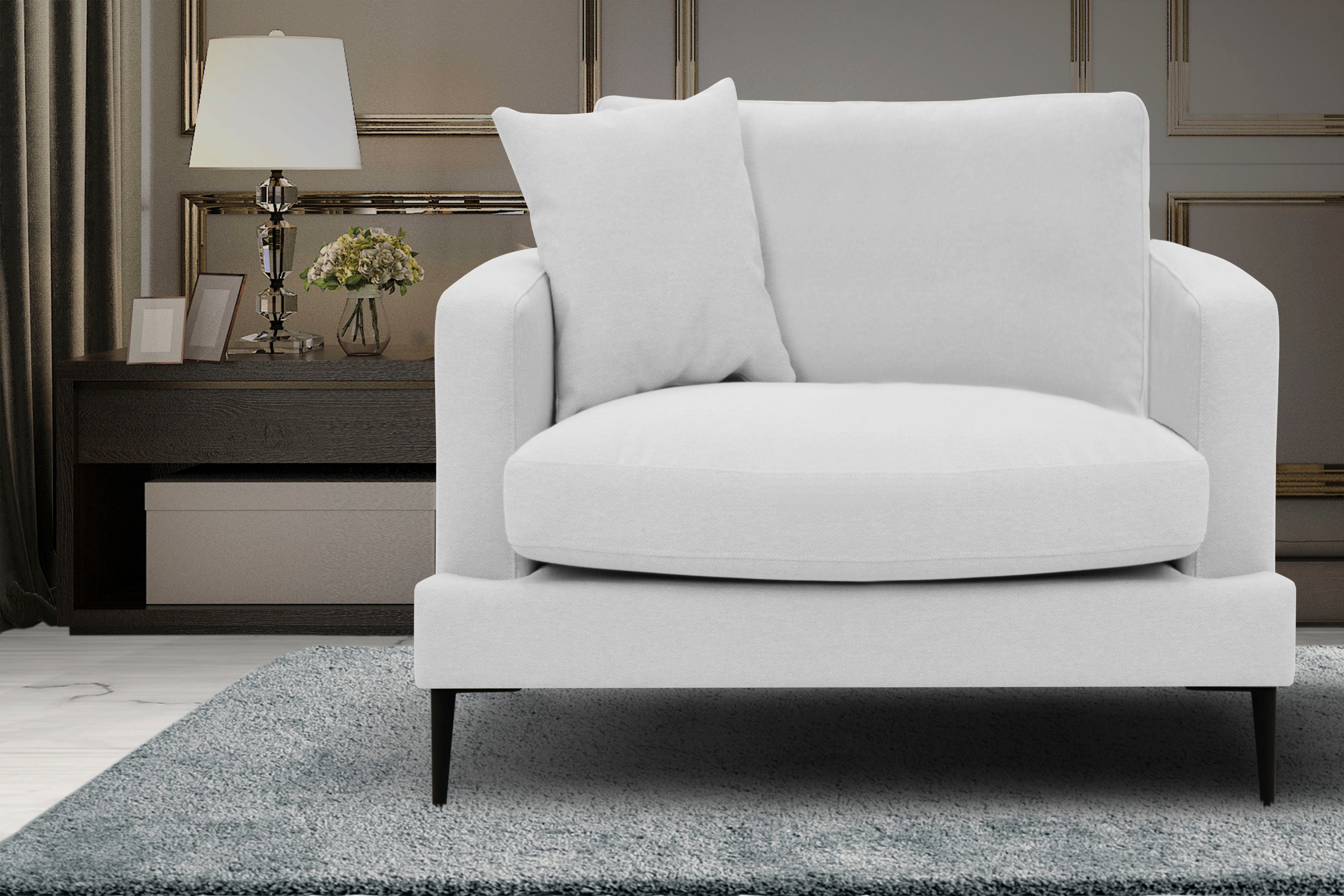 Leonique Fauteuil Cozy loungesstoel, designstoel, afmetingen B/D/H: 91/97/80 cm