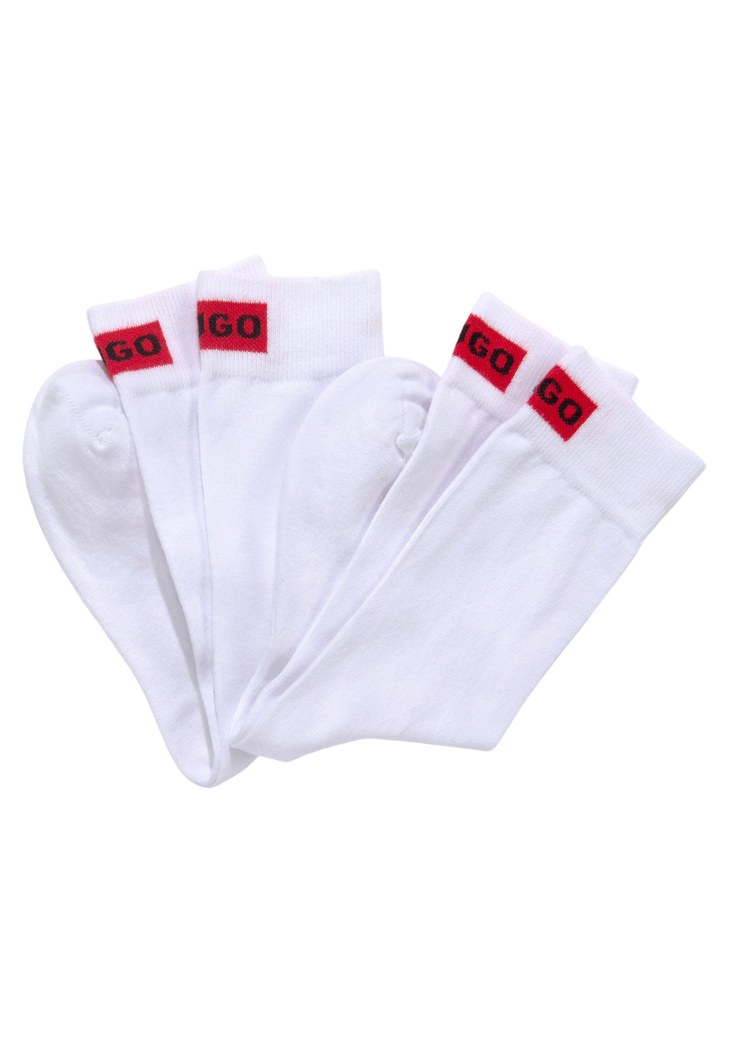 HUGO underwear Business-sokken 2P RS LABEL CC W met geborduurd merklabel (set, 2 paar, 2 stuks)