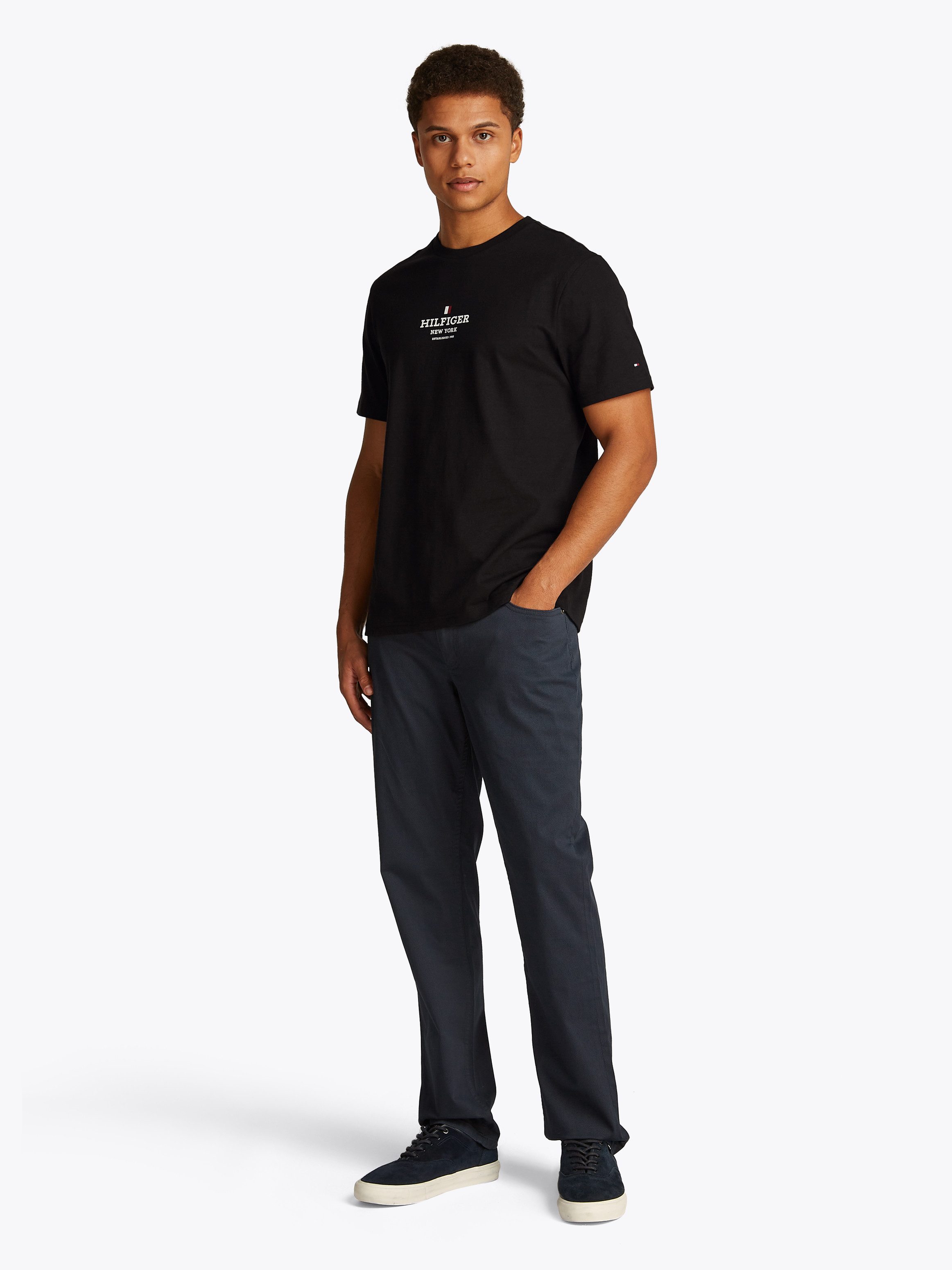 Tommy Hilfiger T-shirt RWB HILFIGER TEE Logoprint op borsthoogte