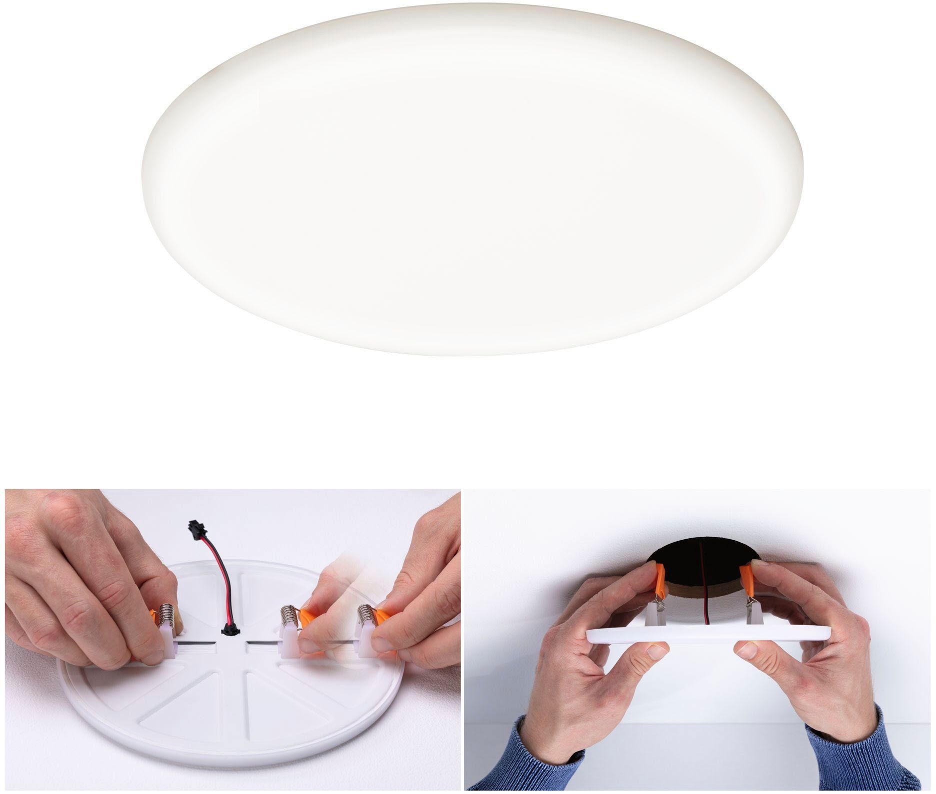 Paulmann Ledinbouwlamp Veluna VariFit IP44 3-Staps-dimbaar rond 215 22W 4.000K Satin LED inbouwpaneel IP44 3-traps dimbaar rond 215 22W 4.000K satin (1 stuk)