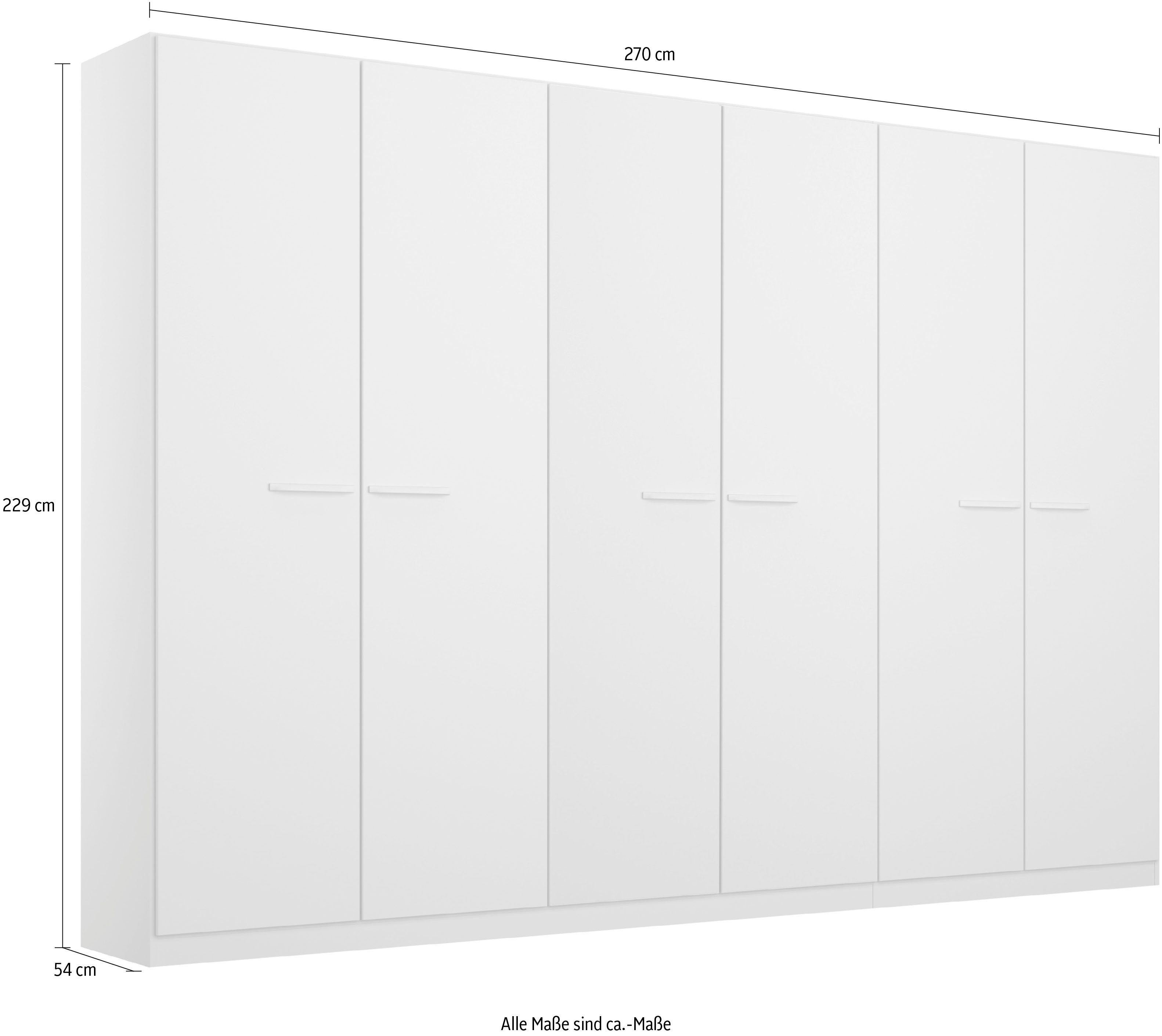 rauch Draaideurkast Kledingkast kast garderobe TOPSELLER OTELI incl. binnenindeling met 3 binnenlades extra planken optioneel met spiegel made in germany
