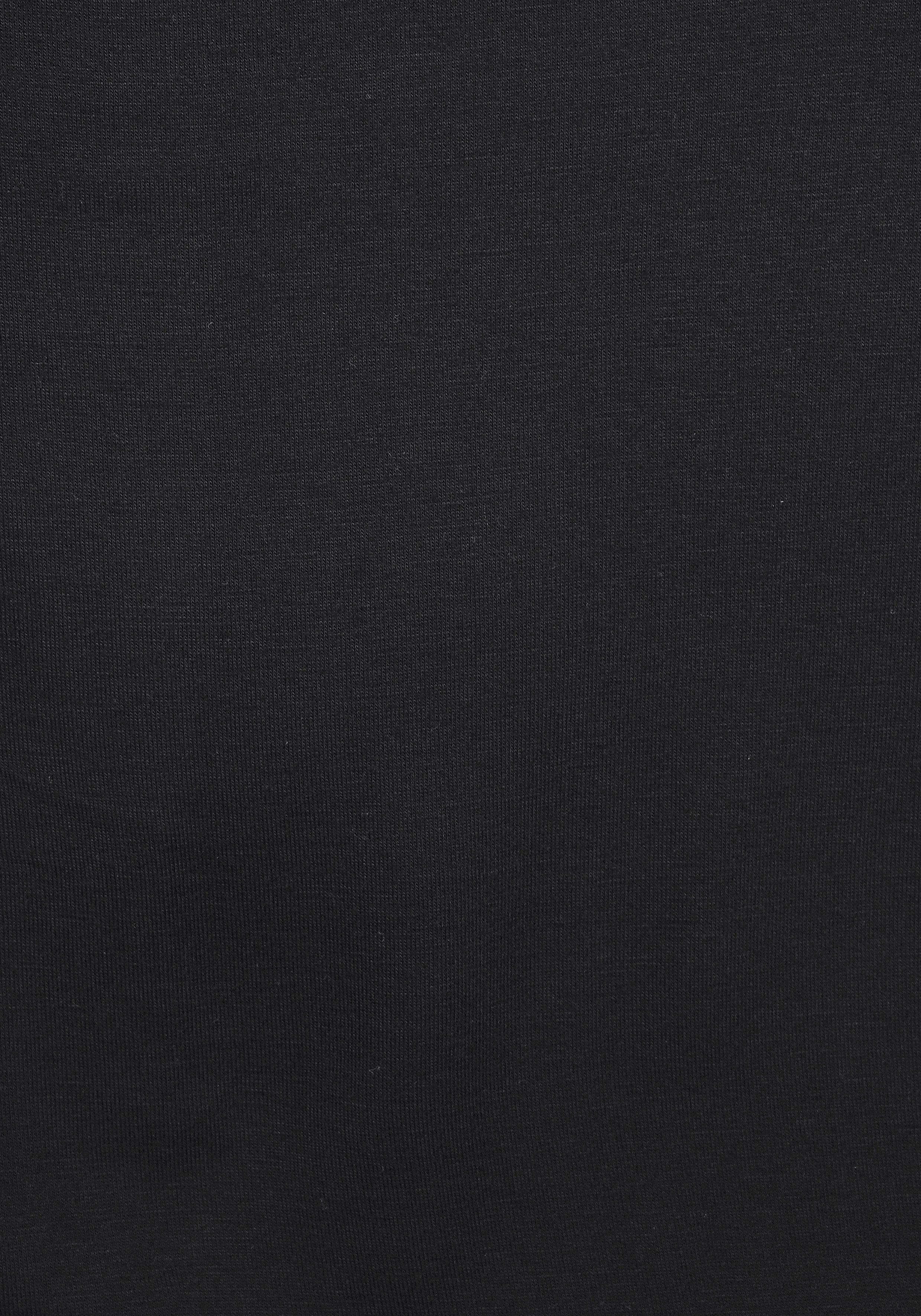 Lascana Strandshirt met gehaakt inzet op de rug, t-shirt, wijde pasvorm, luchtig en los