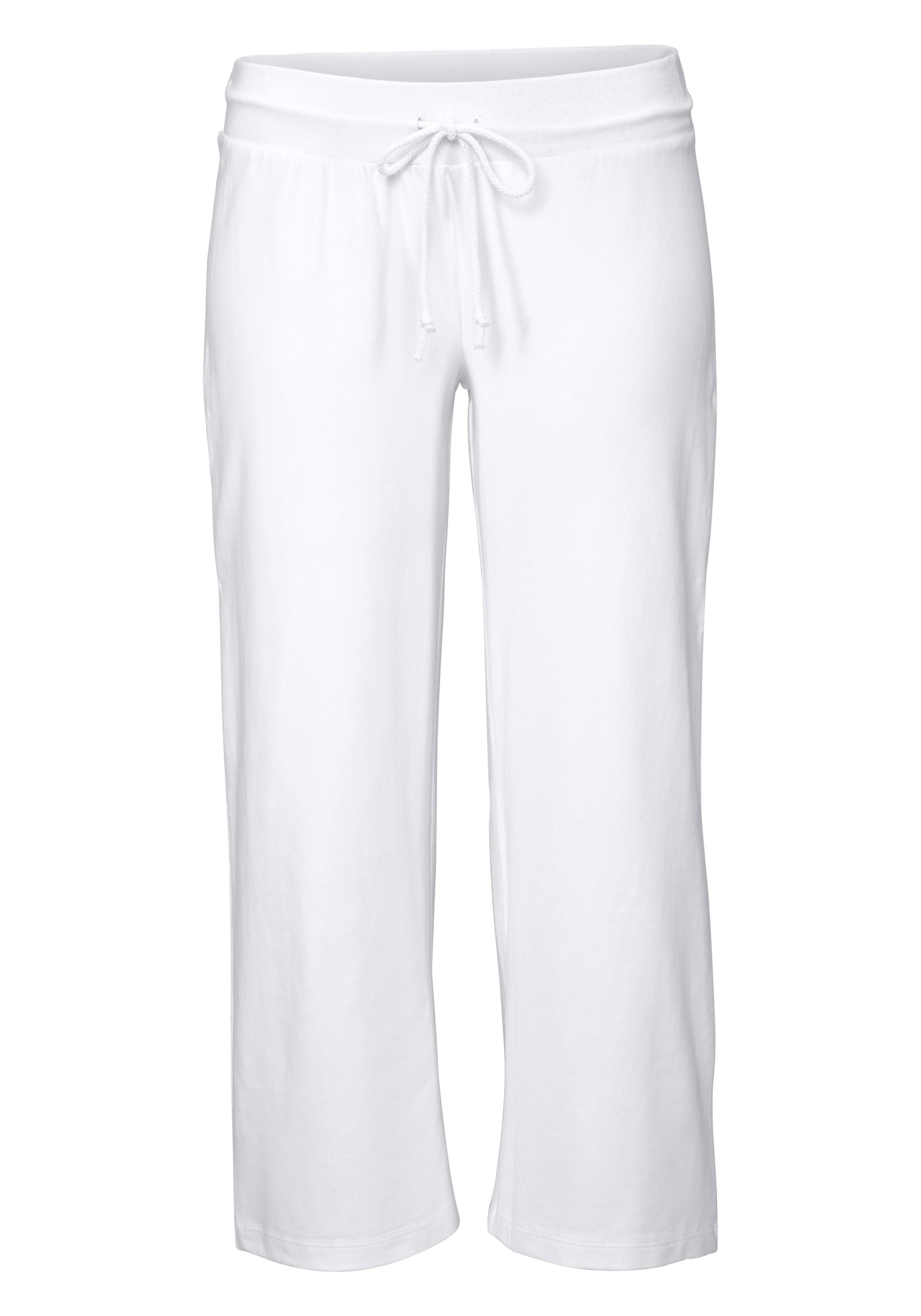 Beachtime 7/8-strandbroek van zachte jersey, wide leg, joggingbroek, loungebroek