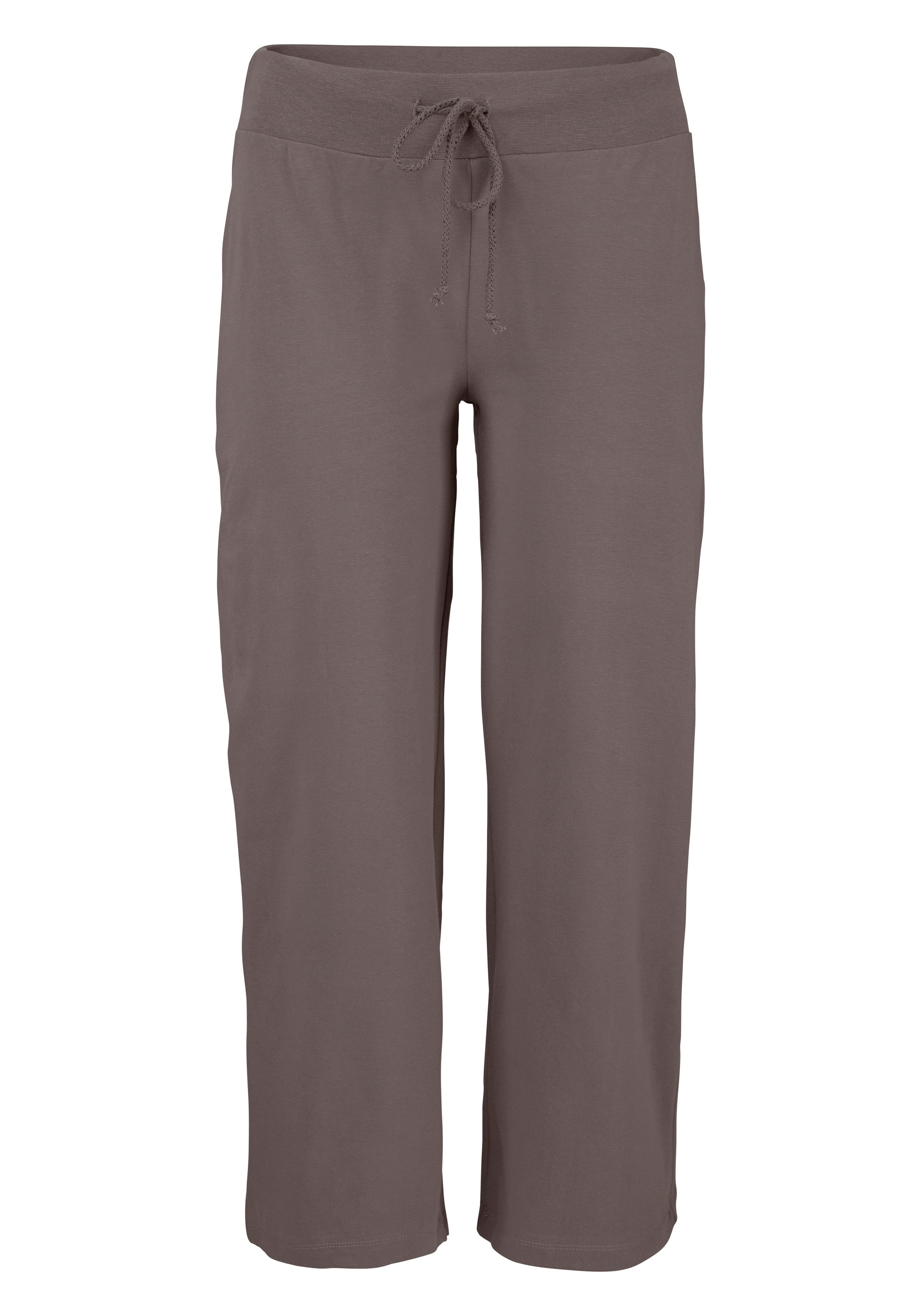 Beachtime 7/8-strandbroek van zachte jersey, wide leg, joggingbroek, loungebroek