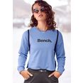 bench. sweater kort model met splitjes opzij blauw