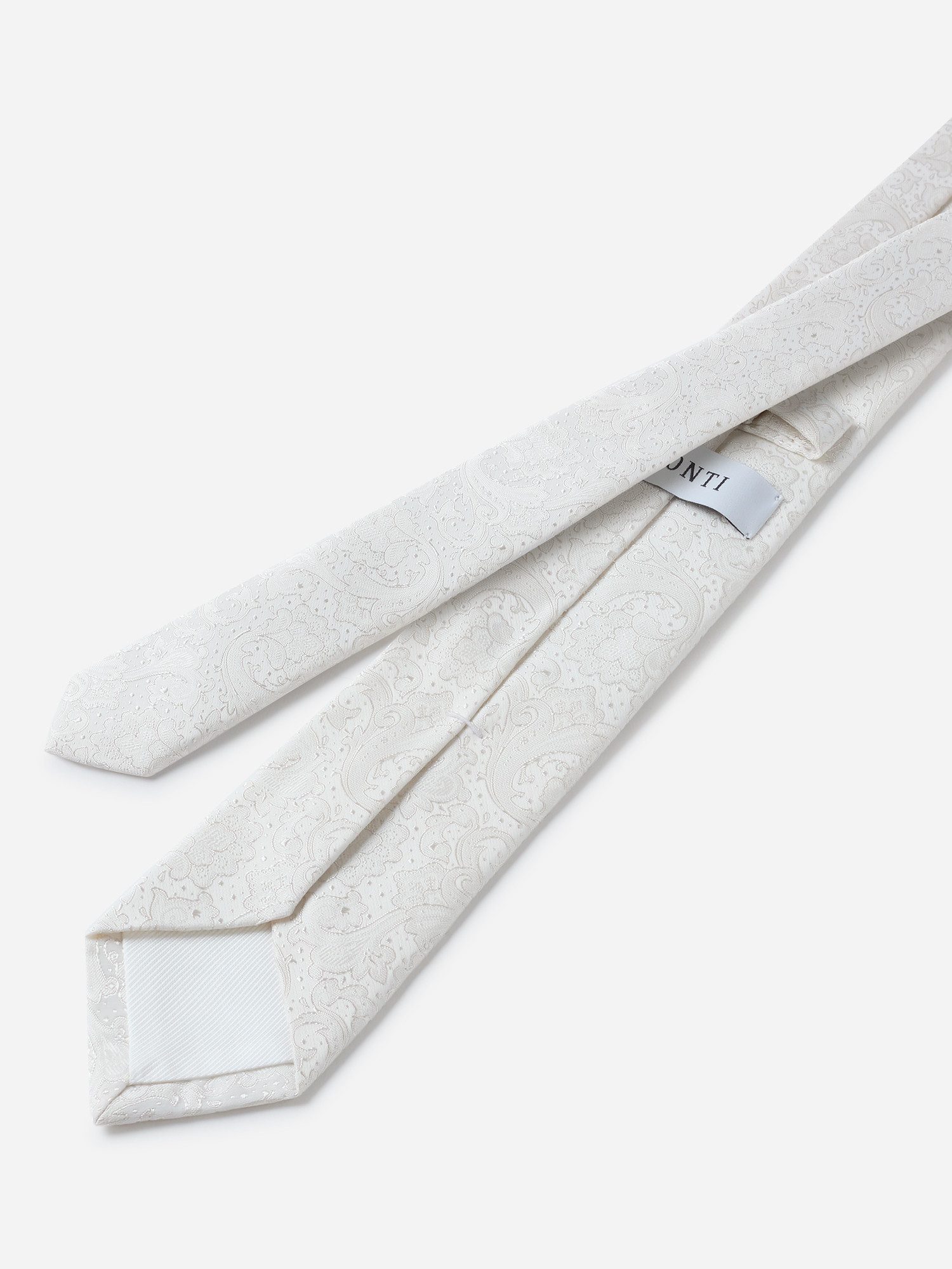 MONTI Stropdas Lapo met elegant paisley-patroon – ideaal voor de bruidegom