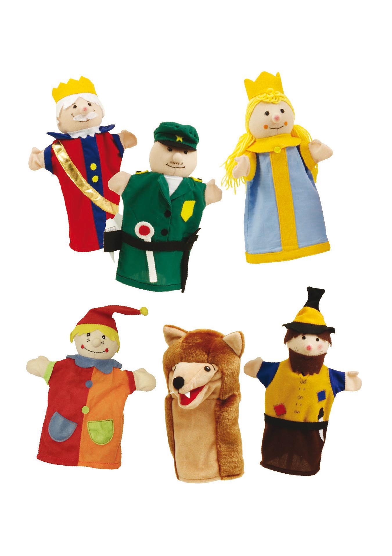 Roba® Poppenkast inclusief handpoppen (set, 7-delig)
