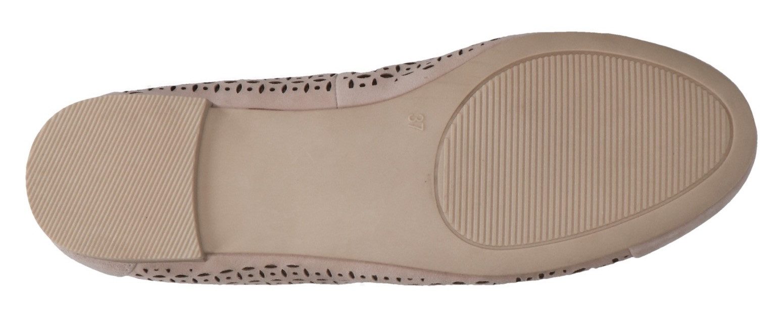 Caprice Ballerina's , blokhak, business schoen, comfortabele schoen met subtiele sierstrik