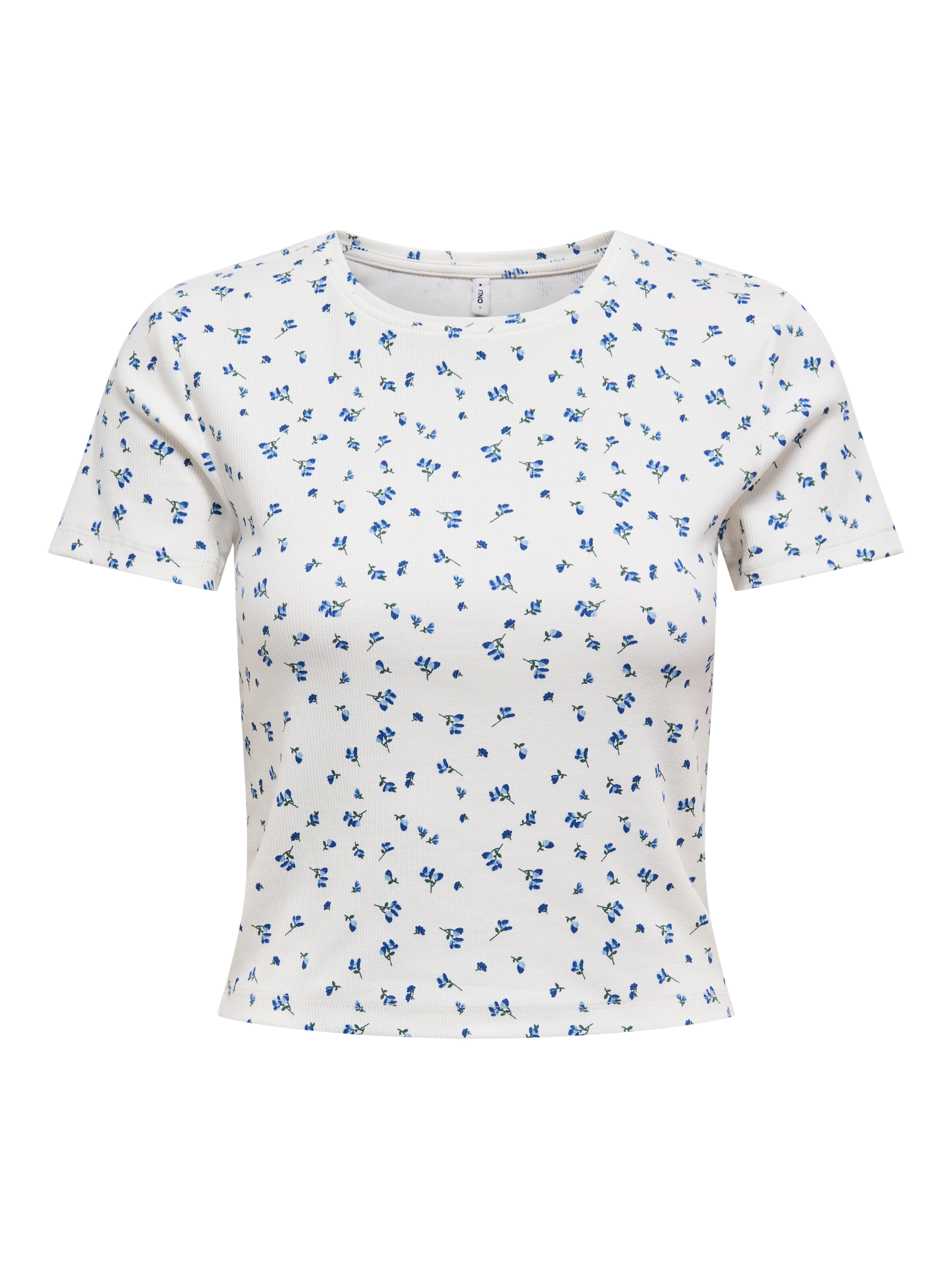 Only Shirt met korte mouwen ONLFENJA LIFE SS AOP TOP JRS NOOS