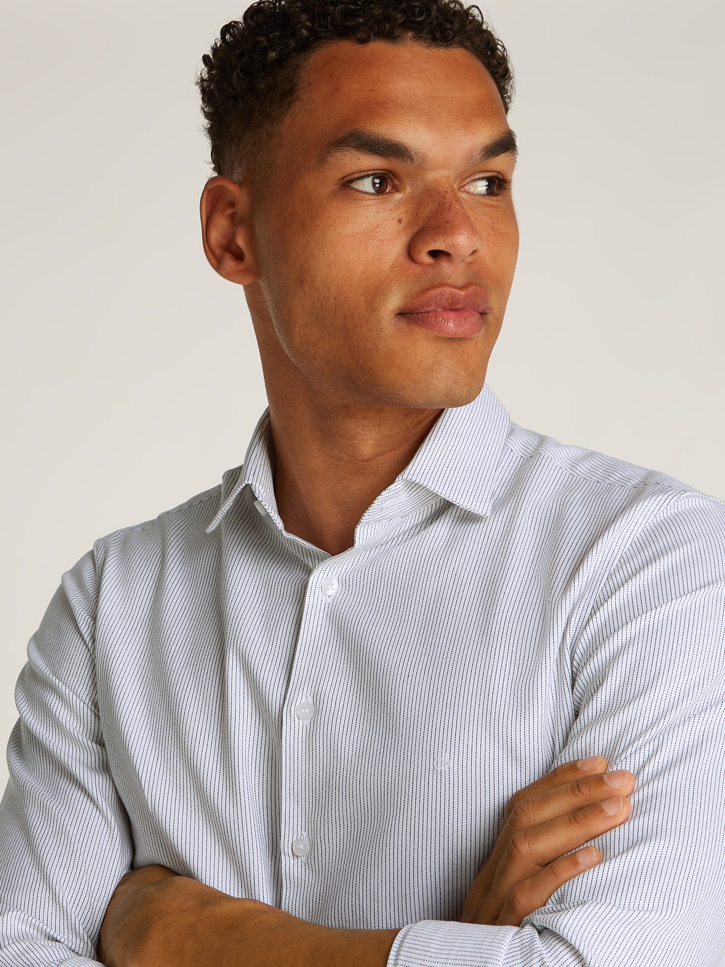 Calvin Klein Businessoverhemd BUSINESS STRIPE SLIM SHIRT