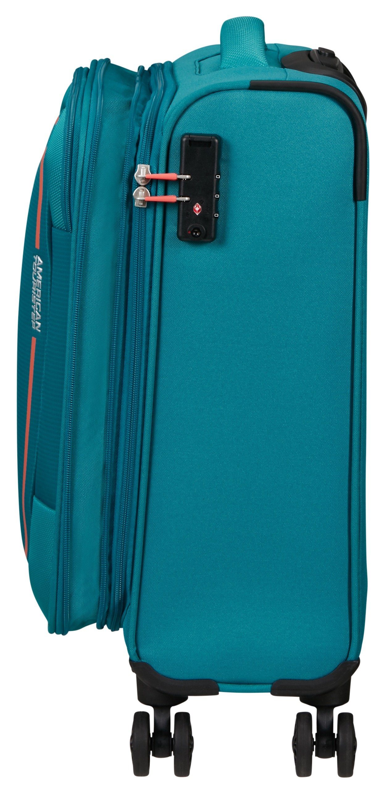 American Tourister® Zachte bagage trolley PULSONIC Spinner 55 Handbagage-koffer, reiskoffer zacht schalen koffer TSA-slot