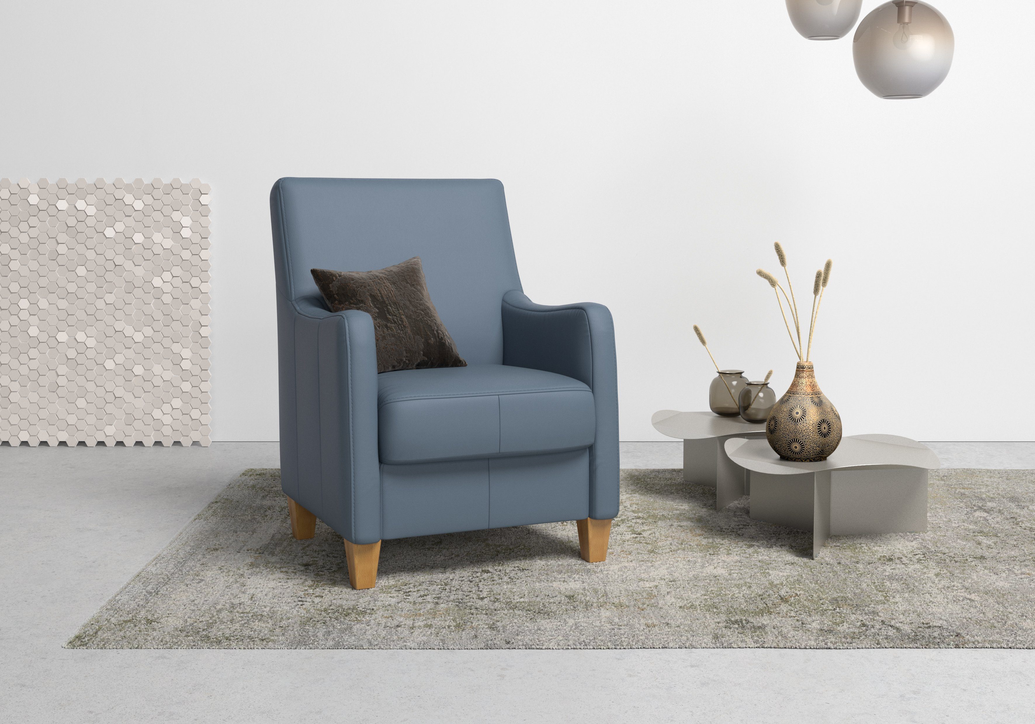 Home affaire Fauteuil Palmera Binnenveringsinterieur, in 5 stofkwaliteiten