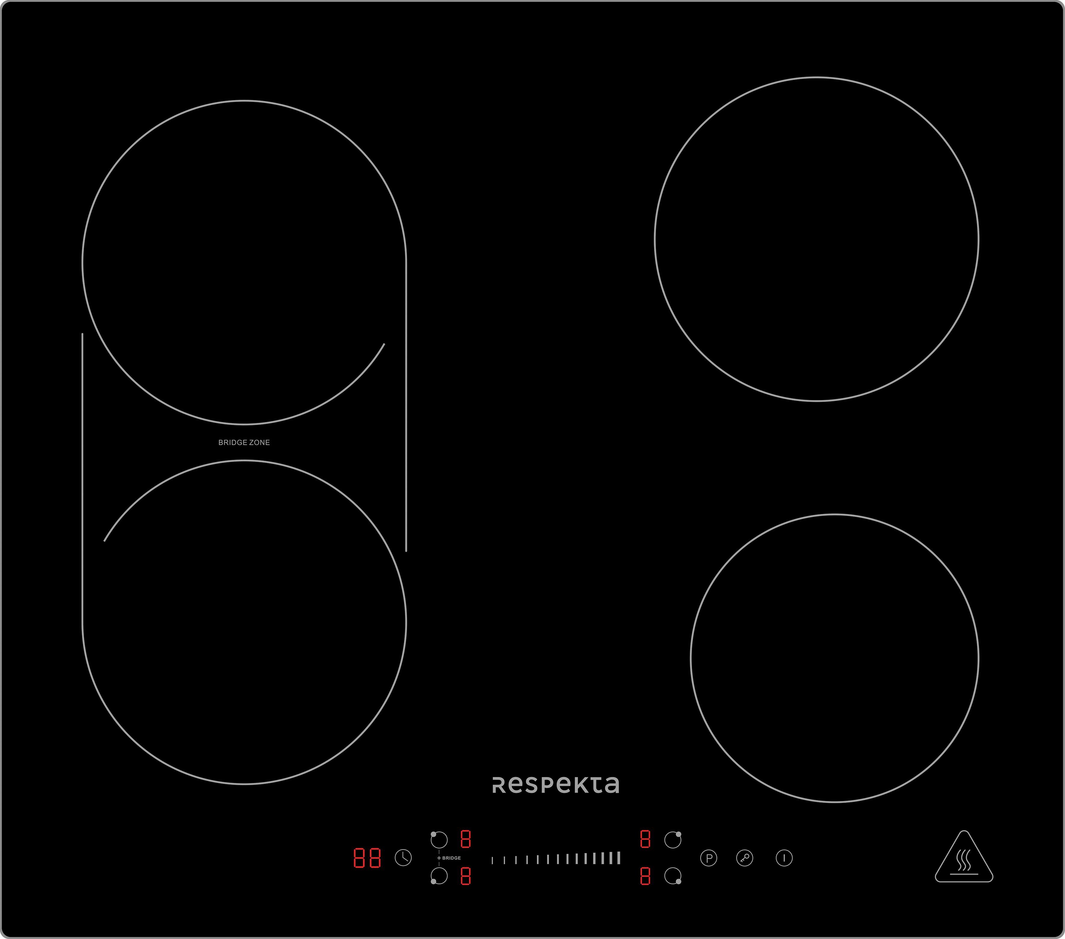 RESPEKTA Inductiekookplaat KM 6600IB-28